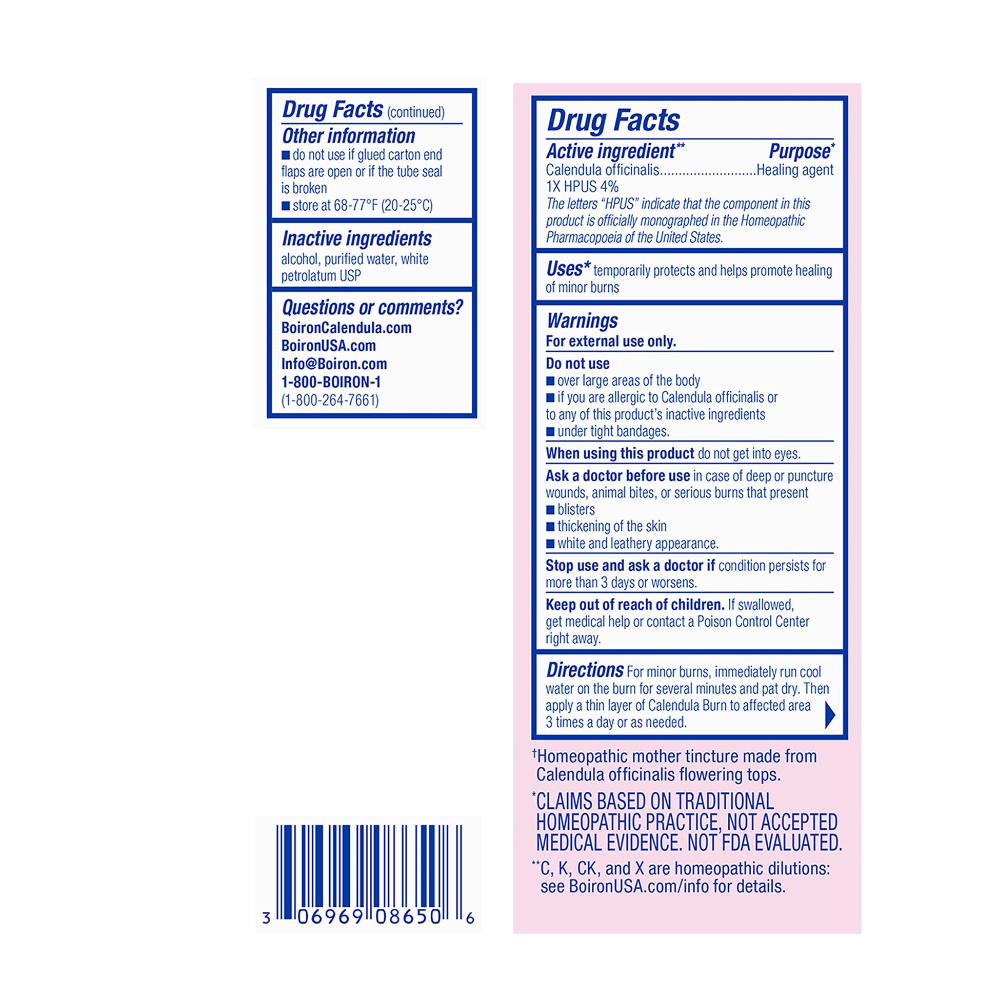 Boiron Calendula Burn Ointment for Relief from Minor Burns from Cooking, Friction, or Sunburns - 1 oz BoironAu supplements