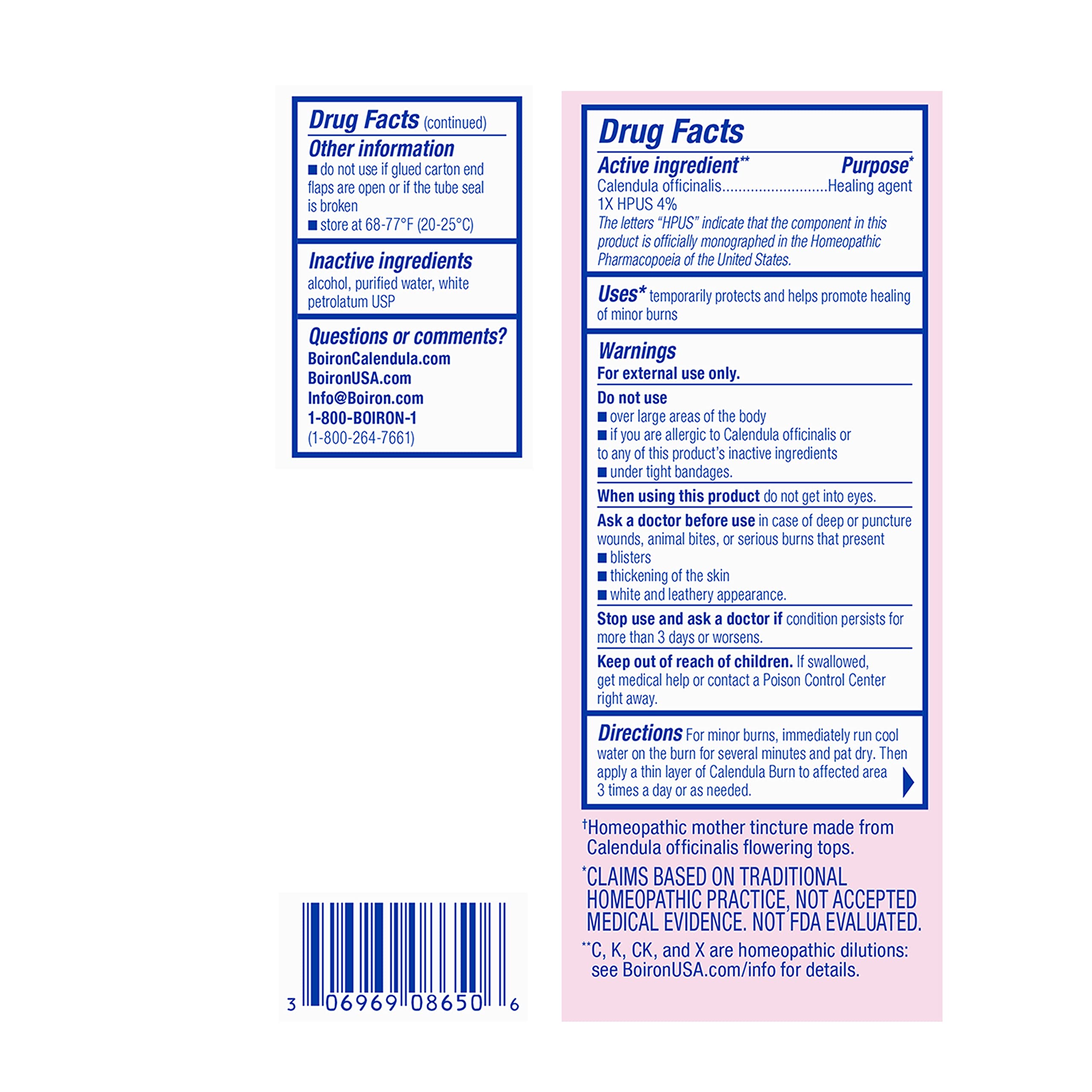 Boiron Calendula Burn Ointment for Relief from Minor Burns from Cooking, Friction, or Sunburns - 1 oz BoironAu supplements