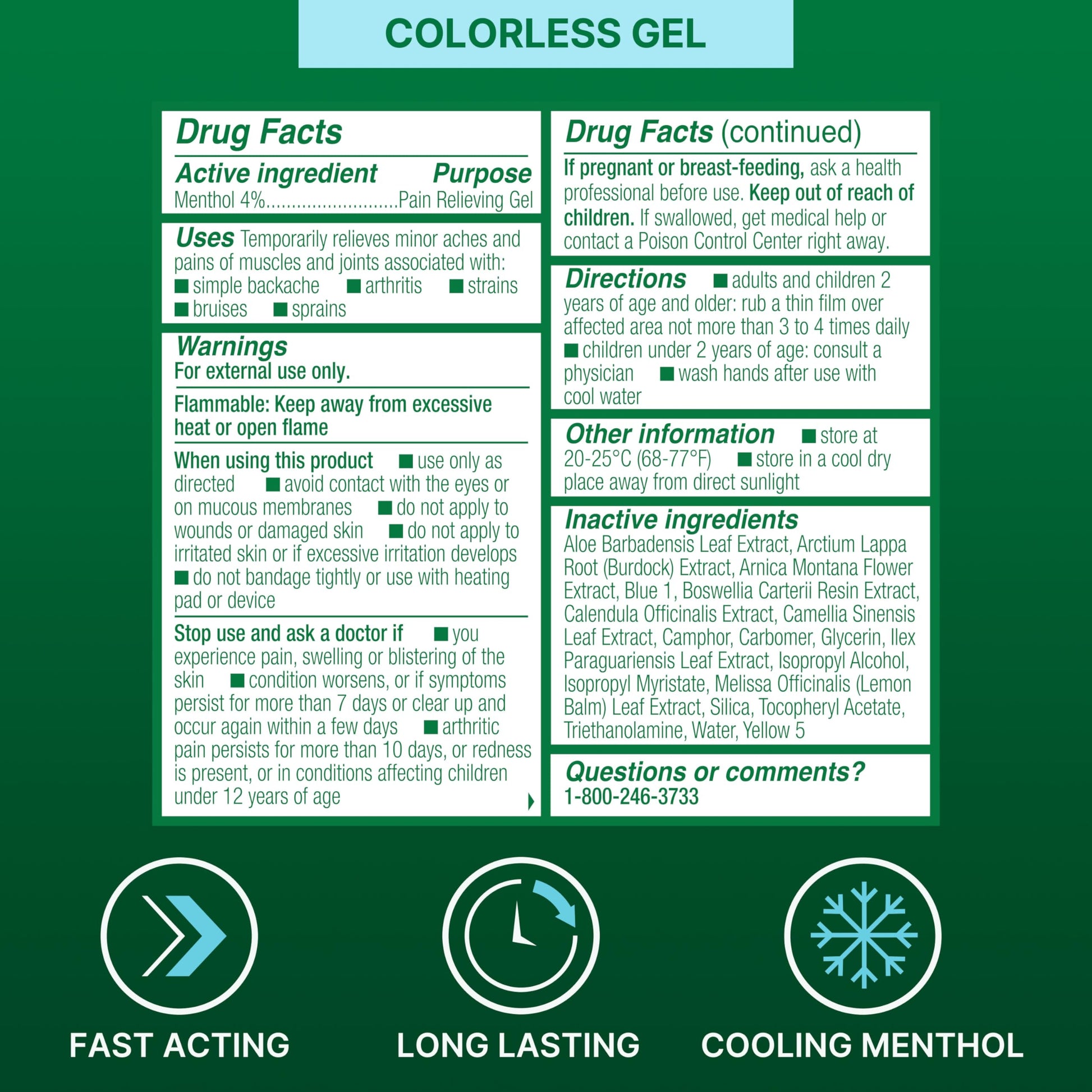 Biofreeze Roll-On Pain-Relieving Gel 3 FL OZ, Colorless Topical Pain Reliever For Muscles And Joints From Arthritis, Backache, Strains, Bruises, & Sprains BiofreezeAu supplements