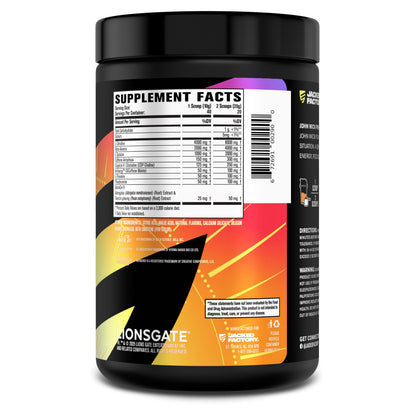 Jacked Factory X John Wick - Wick Mode Pre Workout Powder - Intense Energy, Battle-Ready Focus, Unstoppable Commitment, and Sheer Will Jacked FactoryUS supplements