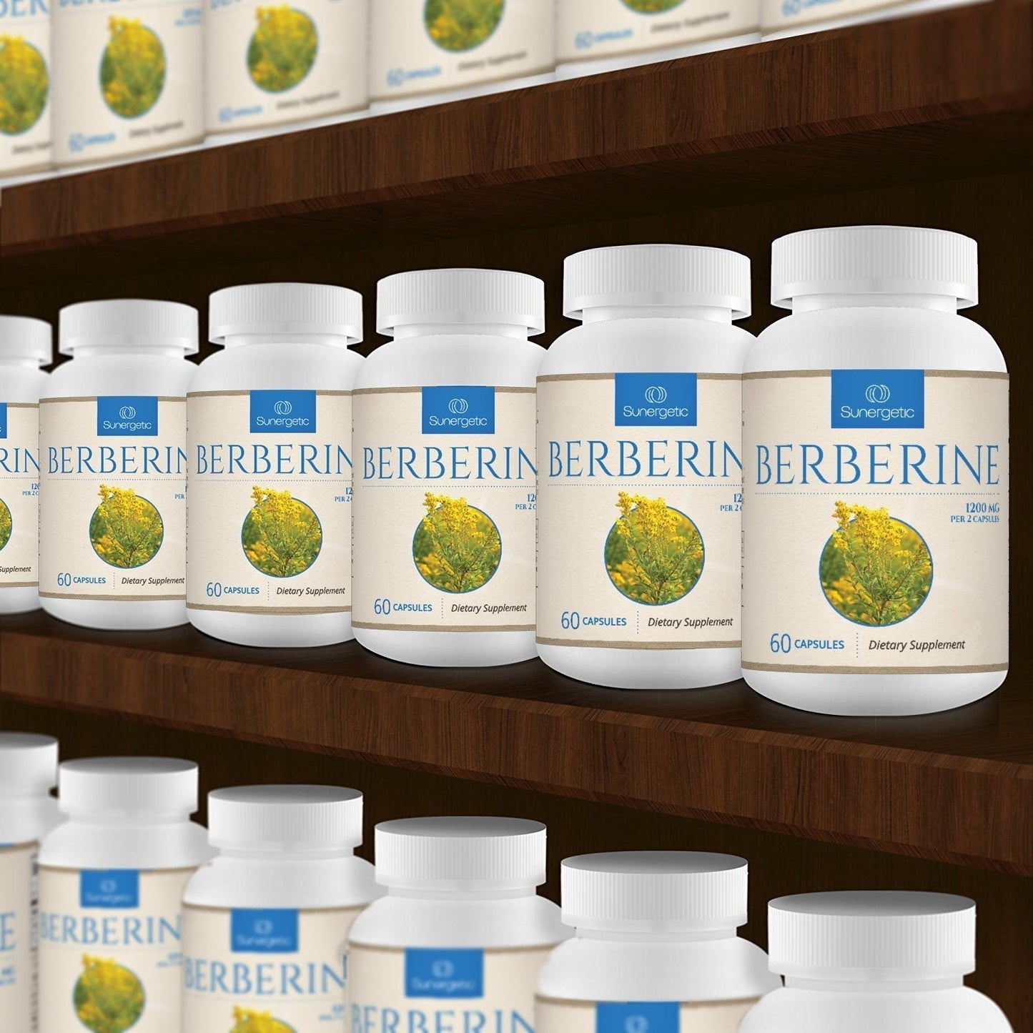 Premium Berberine Supplement - 1200mg of Berberine Per Serving - Berberine HCL SunergeticUS supplements