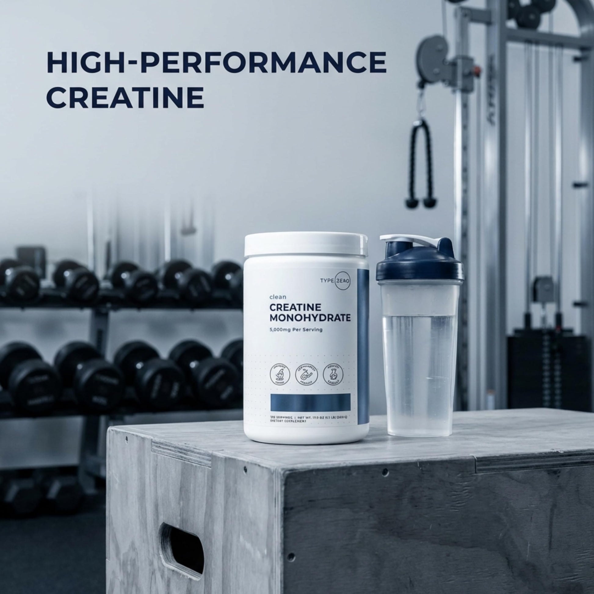 Type Zero Creatine Monohydrate Powder (Unflavored | 500g), 5000 mg Per Serving, Micronized, Zero Sugar, Keto Friendly & Gluten Free, 100 Servings Type ZeroUS supplements