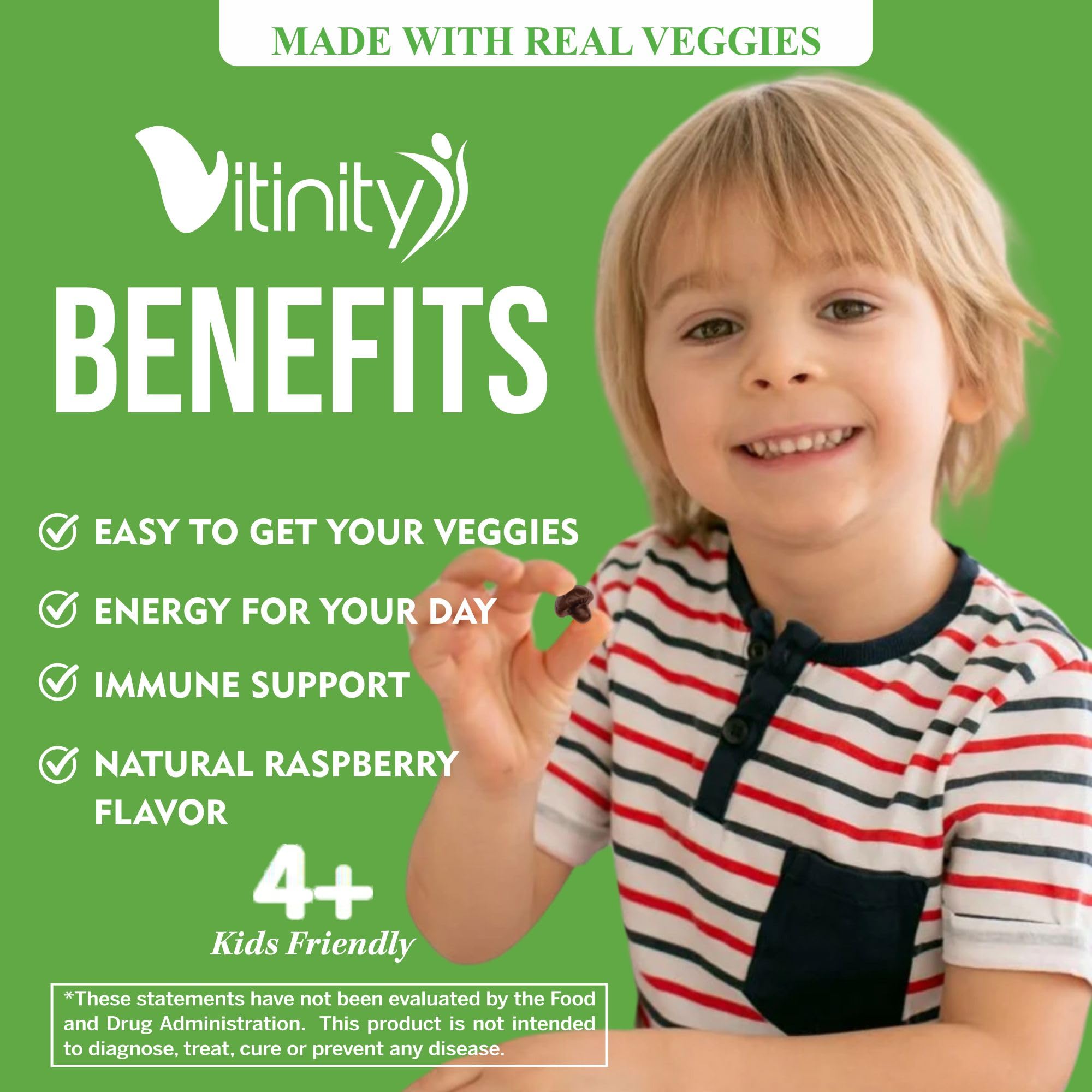 VITINITY Made with Real Super Veggies Delicious Gummy Supplement,Men,Women & Kids VITINITYUS supplements