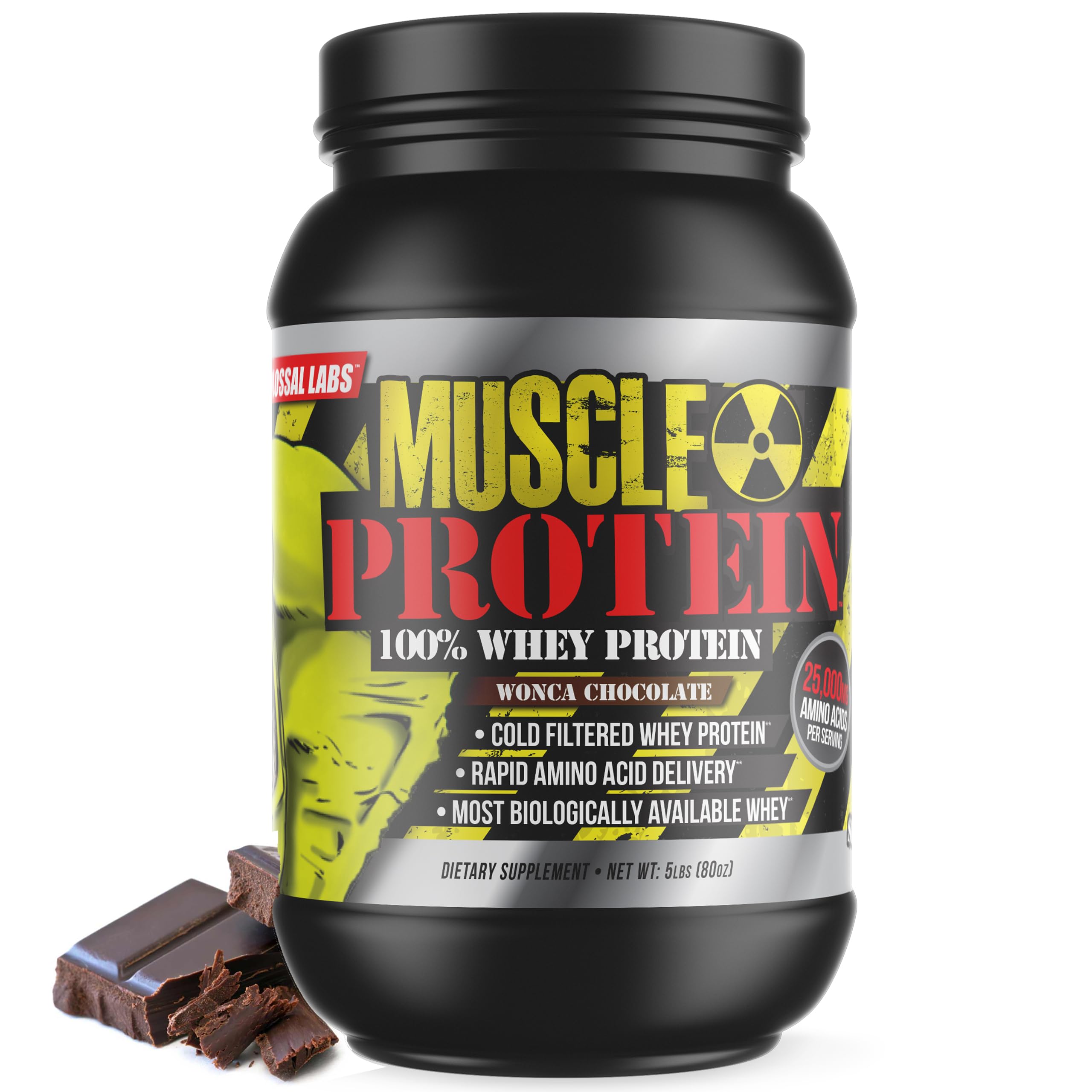 COLOSSAL LABS Whey Protein Powder [15 lbs/Pack of 1]– Chocolate Protein, Cold Filtered COLOSSAL LABSUS supplements