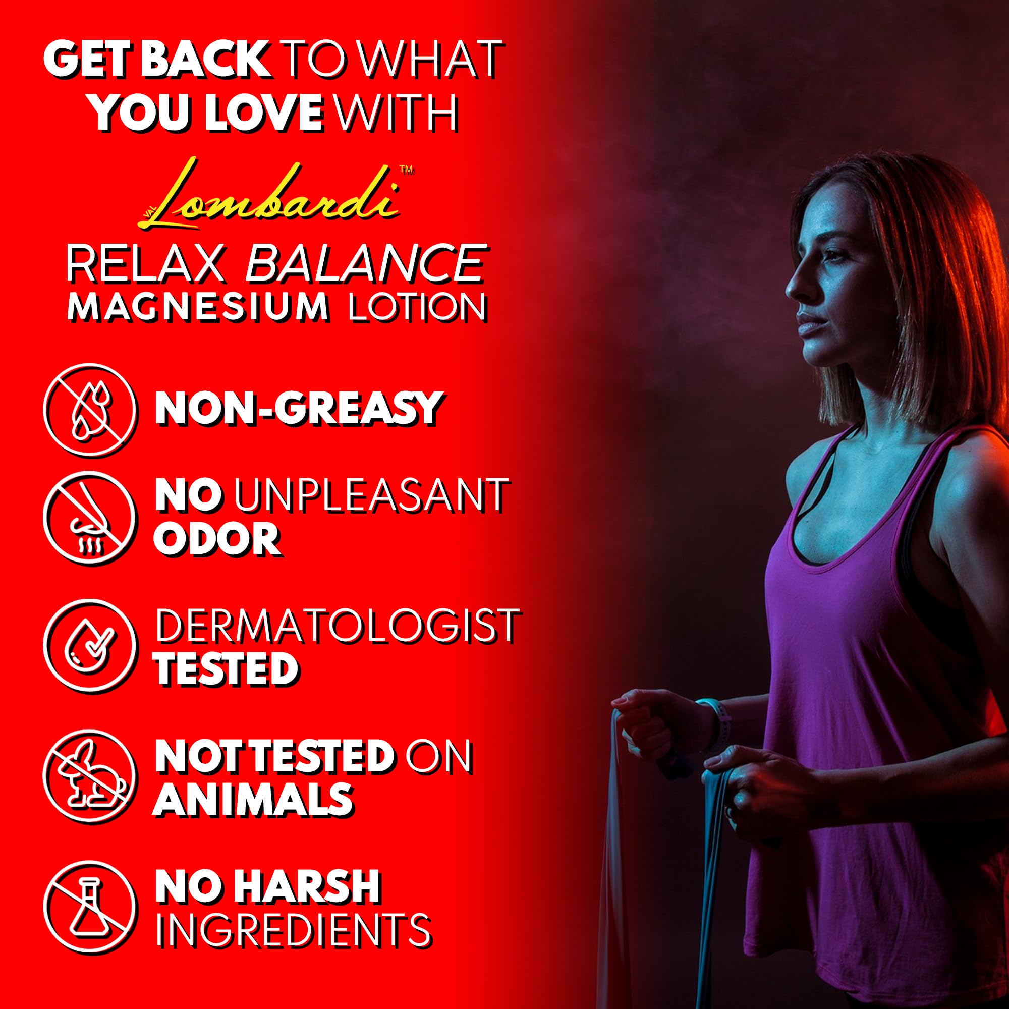 VAL Lombardi Relax Balance Magnesium Lotion | Arnica, Camphor & Menthol | Fast Relief for Joints, Muscles, Back, Shoulders, Feet | Non-Greasy | 5oz VALAu supplements