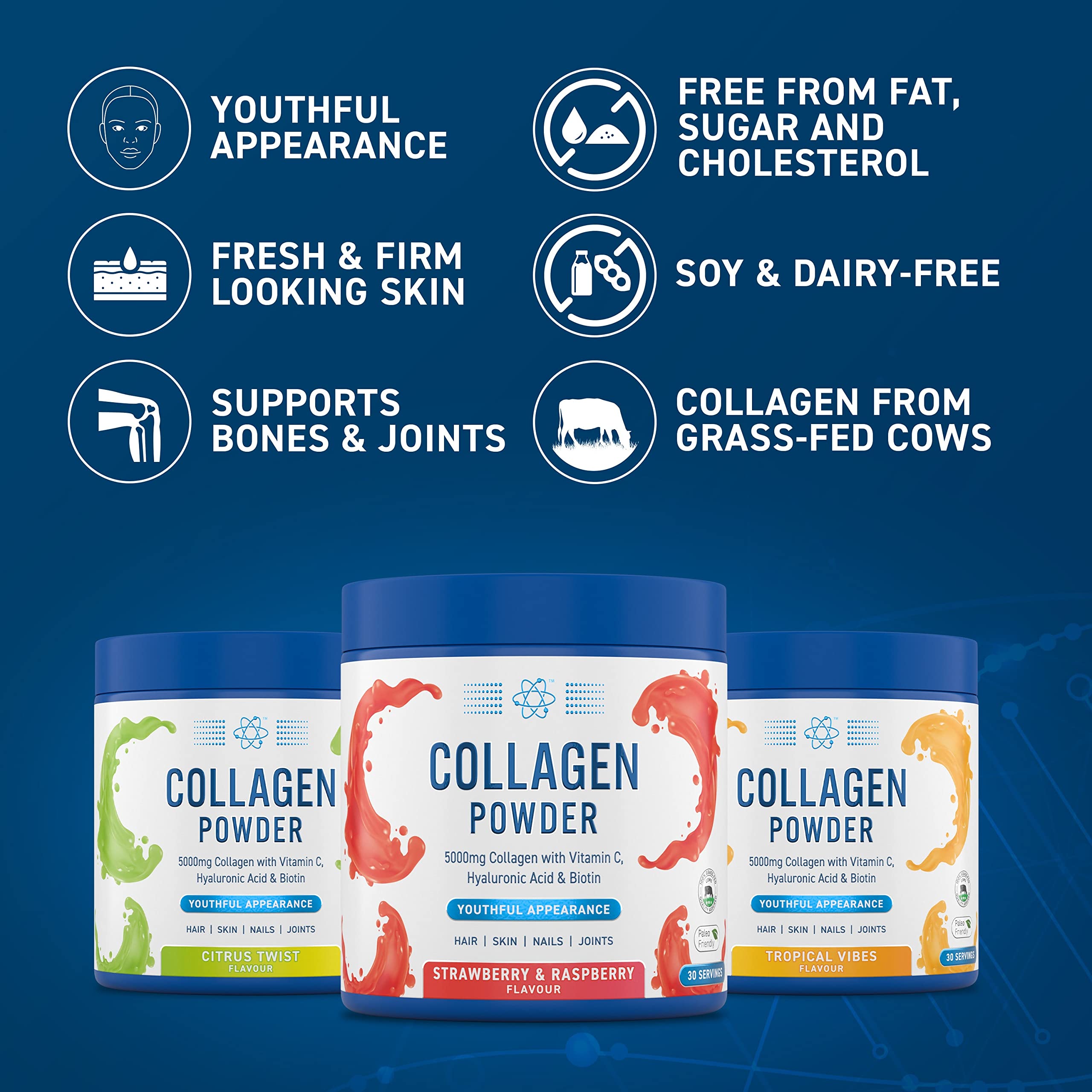 Applied Nutrition Collagen Powder - Citrus Twist Flavour - 5000mg Hydrolysed Bovine Flavoured Applied NutritionAu supplements