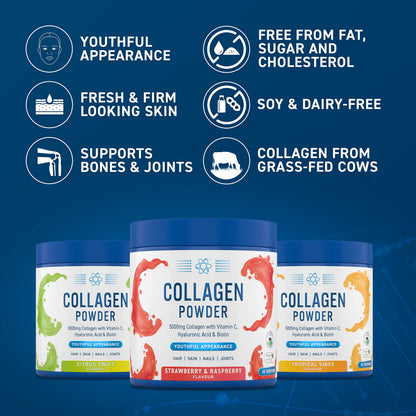 Applied Nutrition Collagen Powder - Citrus Twist Flavour - 5000mg Hydrolysed Bovine Flavoured Applied NutritionUS supplements