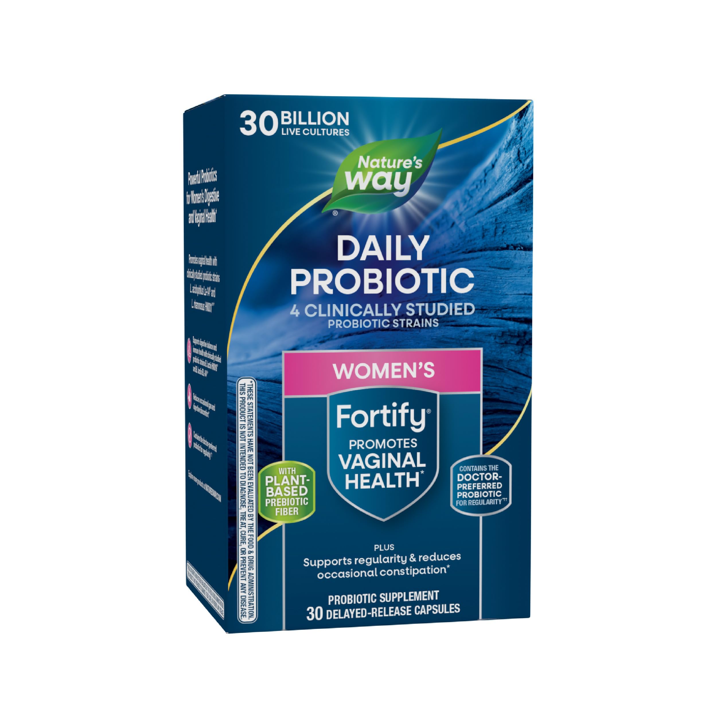 Nature’s Way Fortify Women’s Probiotic, 30 Billion Live Cultures, 11 Strains, Prebiotic, 30 Capsules Nature's WayAu supplements