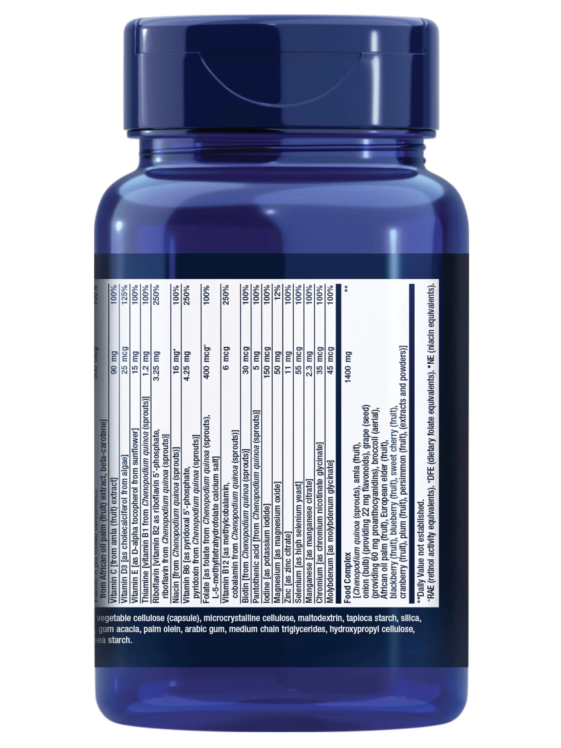Life Extension Whole Food Multivitamin, Plant-derived Vitamin D3, A, B, C & E, Plus Minerals, Plant extracts, Stay Healthy from Head to Toe Life ExtensionAu supplements