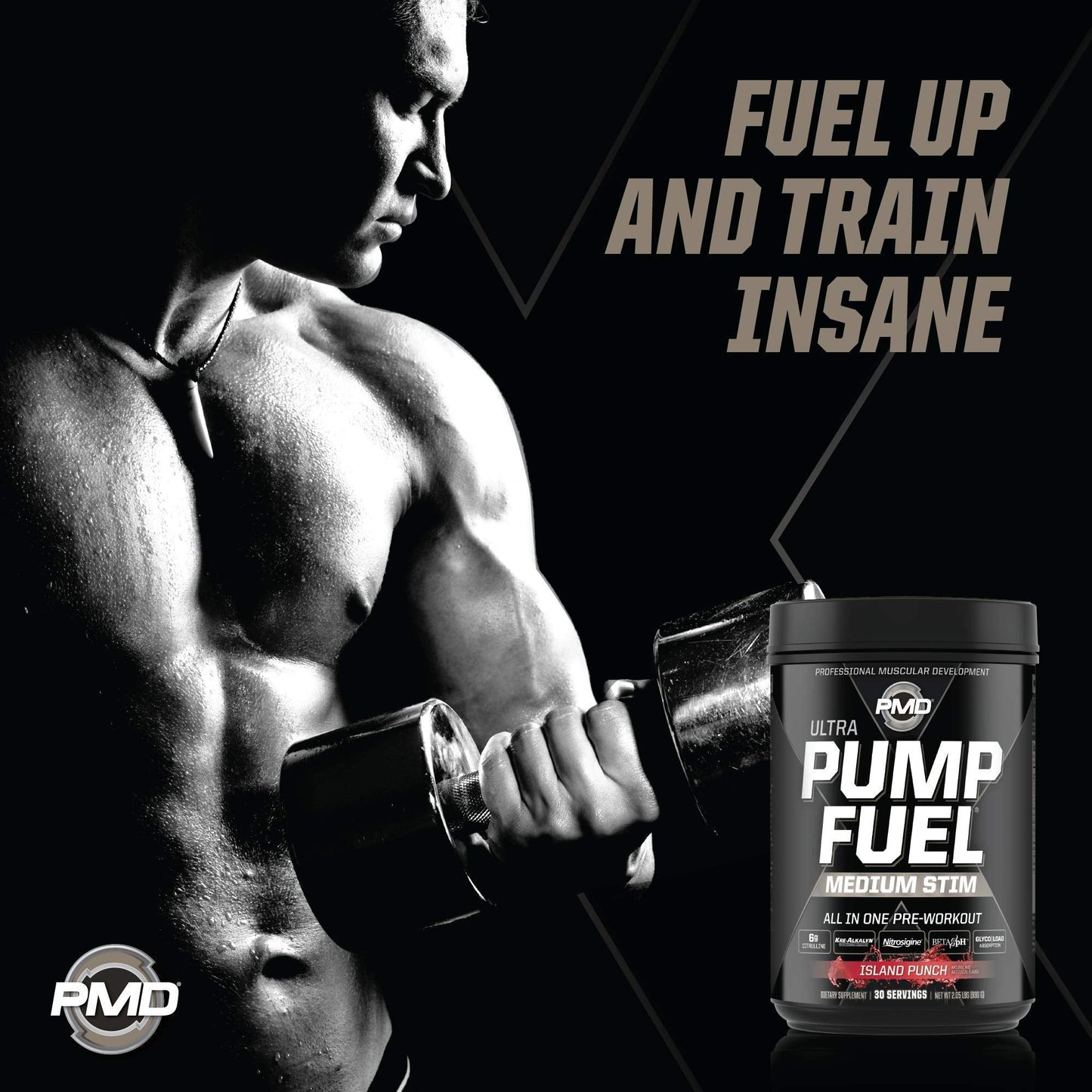 PMD Sports Ultra Pump Fuel - Pre Workout - Island Punch (30 Servings) Sports Omega PMDUS supplements