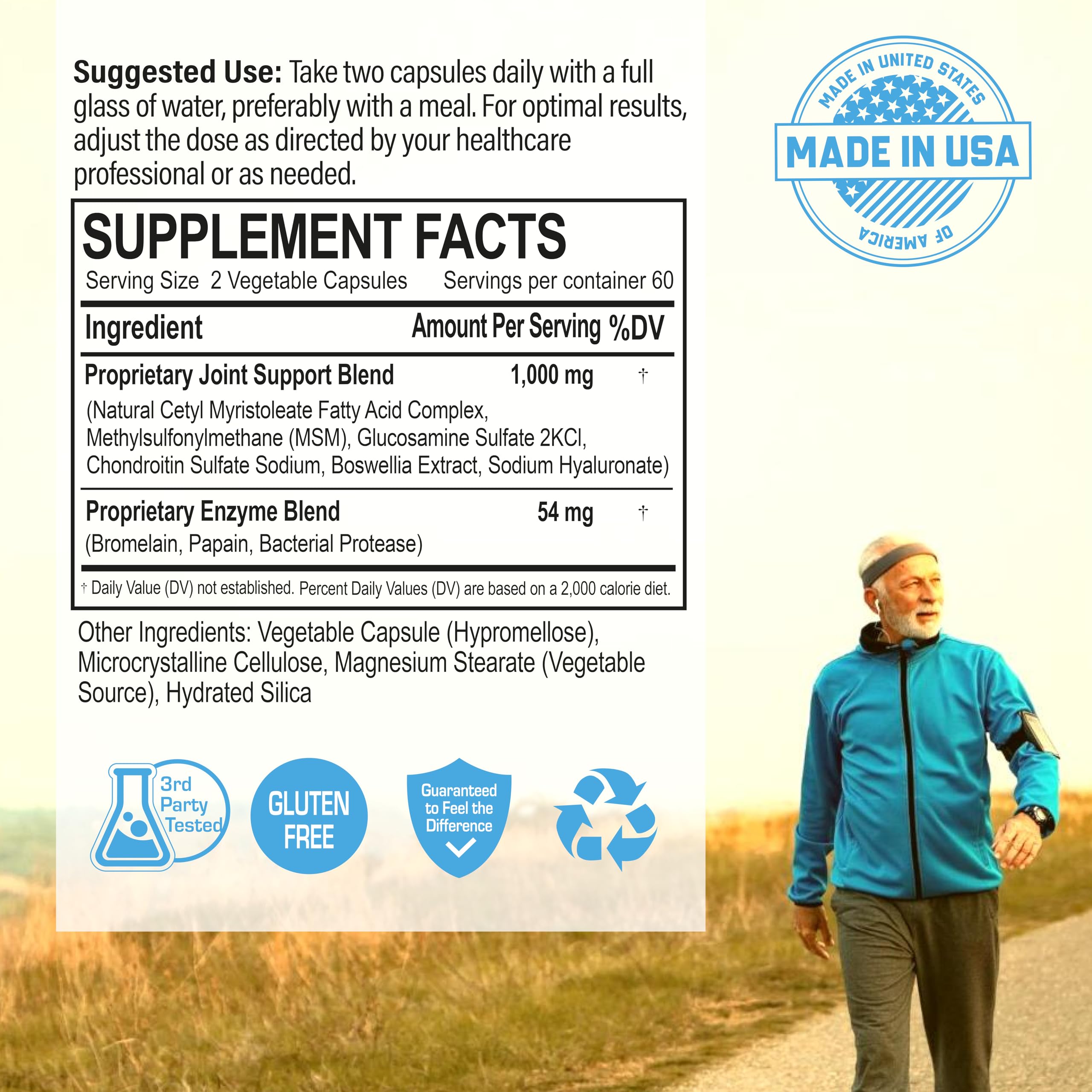 Cetyl Myristoleate Complex, CMO Advanced Joint Mobility & Comfort Formula 120 Capsules NANOWELLAu supplements