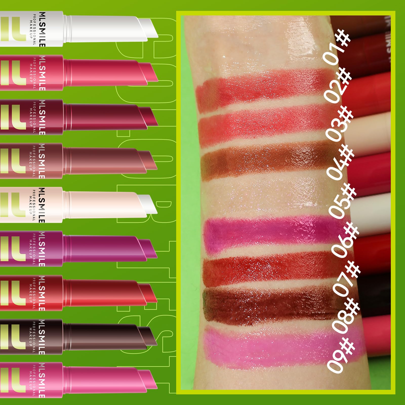 MLSMILE 3 Colors Fat Lip Oil Click Slick,Press Lipstick Set,Moisturizing Lip Balm,High Pigment Glow Lip Oil,Long-lasting,Pigmented Vegan,Lightweight and Glossy Lip Plumper with Coconut Oil-Set A MLSMILEAu supplements