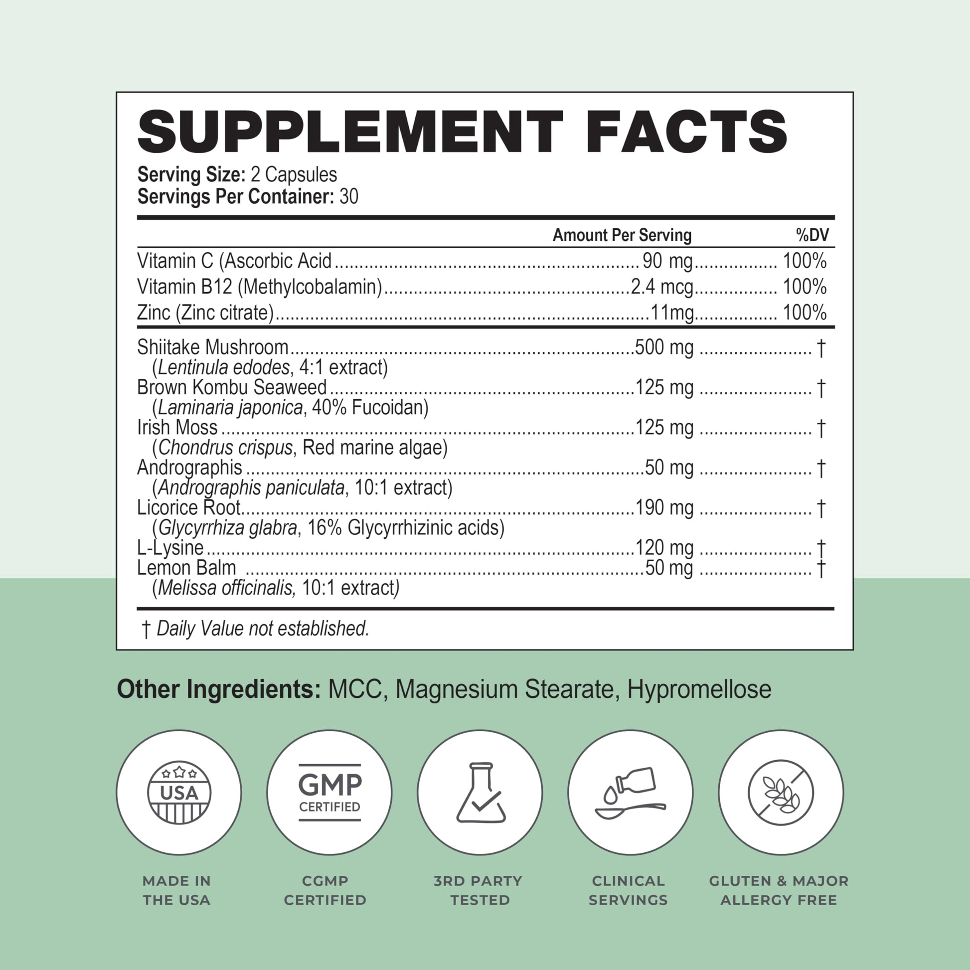 Simplix | Natural Supplement to Strengthen The Immune System | Respond to Outbreaks | Source of Highly Researched Mushroom & Seaweed Polysaccharides 60 Veggie Capsules (1 Pack) PapillexAu supplements