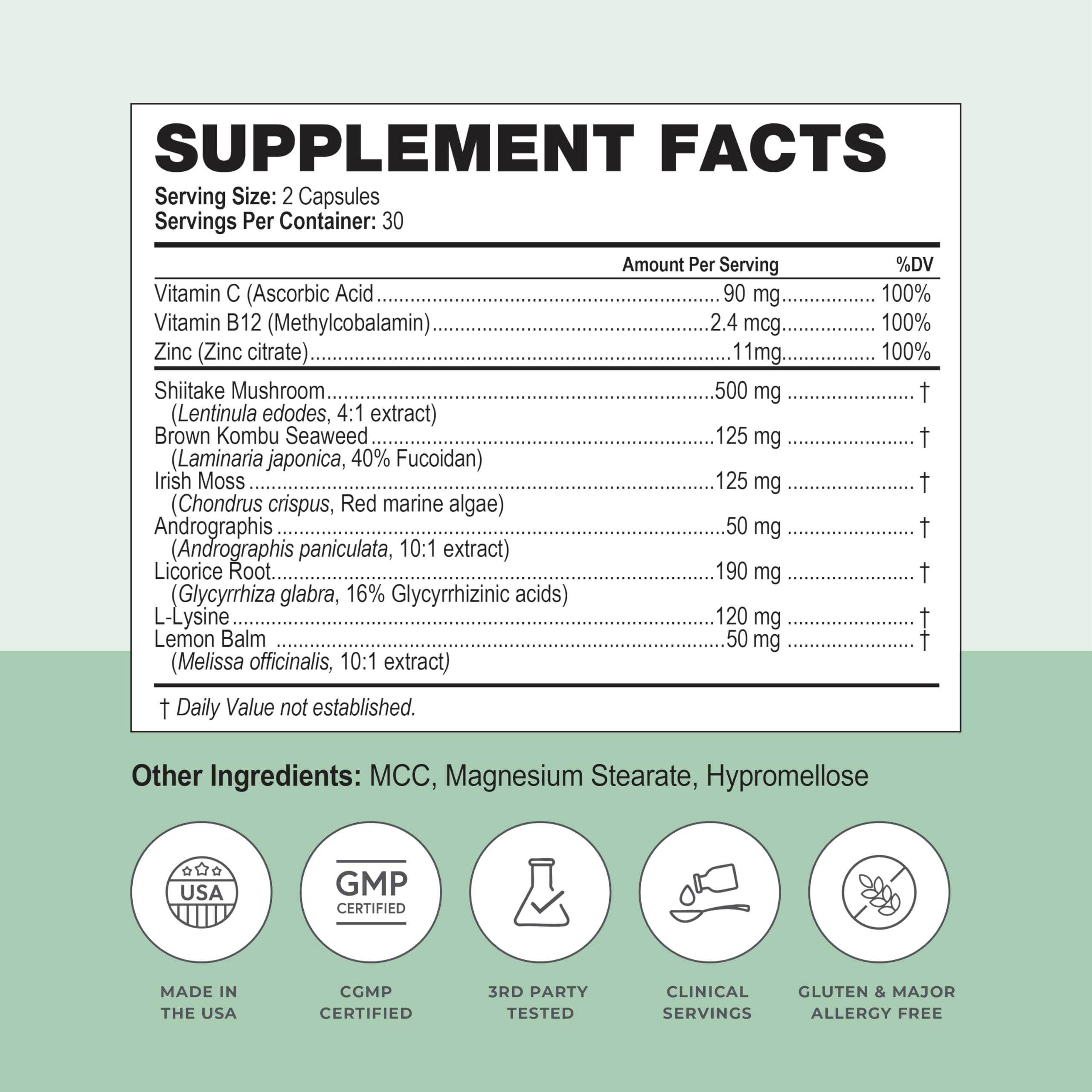 Simplix | Natural Supplement to Strengthen The Immune System | Respond to Outbreaks | Source of Highly Researched Mushroom & Seaweed Polysaccharides 60 Veggie Capsules (1 Pack) PapillexAu supplements