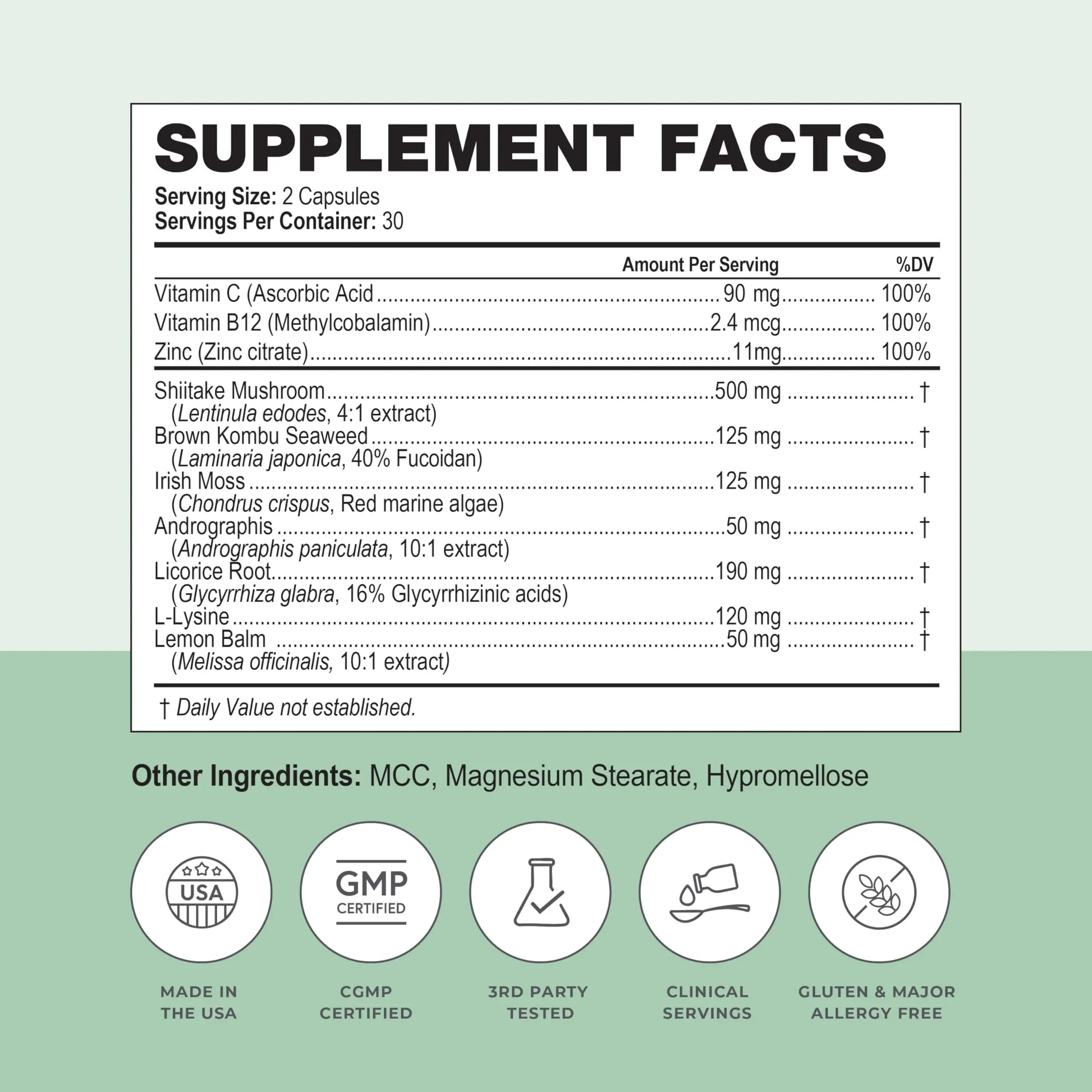Simplix | Natural Supplement to Strengthen The Immune System | Respond to Outbreaks | Source of Highly Researched Mushroom & Seaweed Polysaccharides 60 Veggie Capsules (1 Pack) PapillexAu supplements