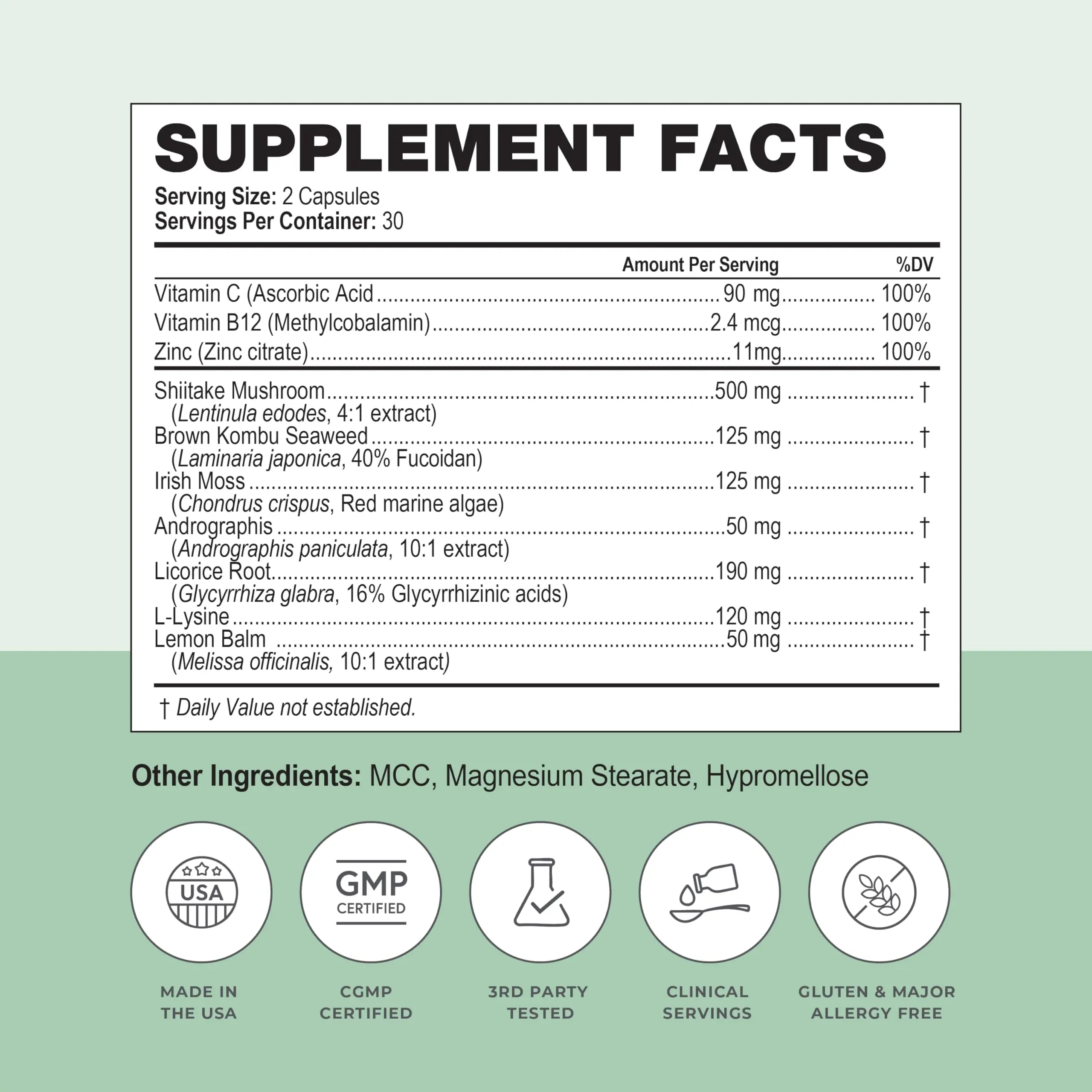 Simplix | Natural Supplement to Strengthen The Immune System | Respond to Outbreaks | Source of Highly Researched Mushroom & Seaweed Polysaccharides 60 Veggie Capsules (1 Pack) PapillexAu supplements