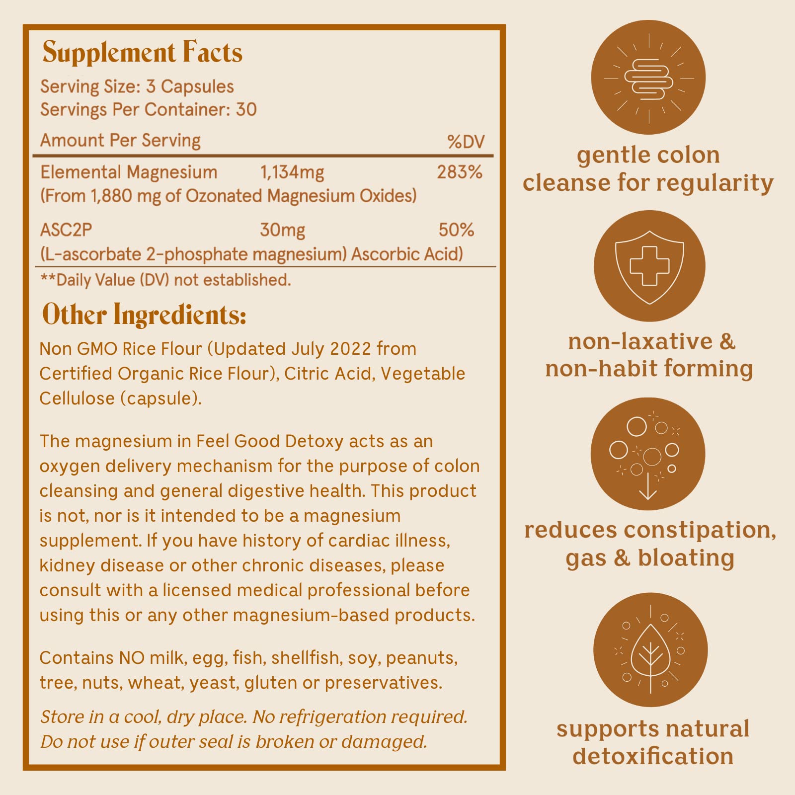 Solluna by Kimberly Snyder Oxygenated Magnesium Colon Cleanse with Asc2P — Gentle Detoxification and Bloating Relief — Fast Acting, Non-Laxative Detox for Digestive Health (90CT) Vegan & Non-GMO Solluna by Kimberly SnyderAu supplements