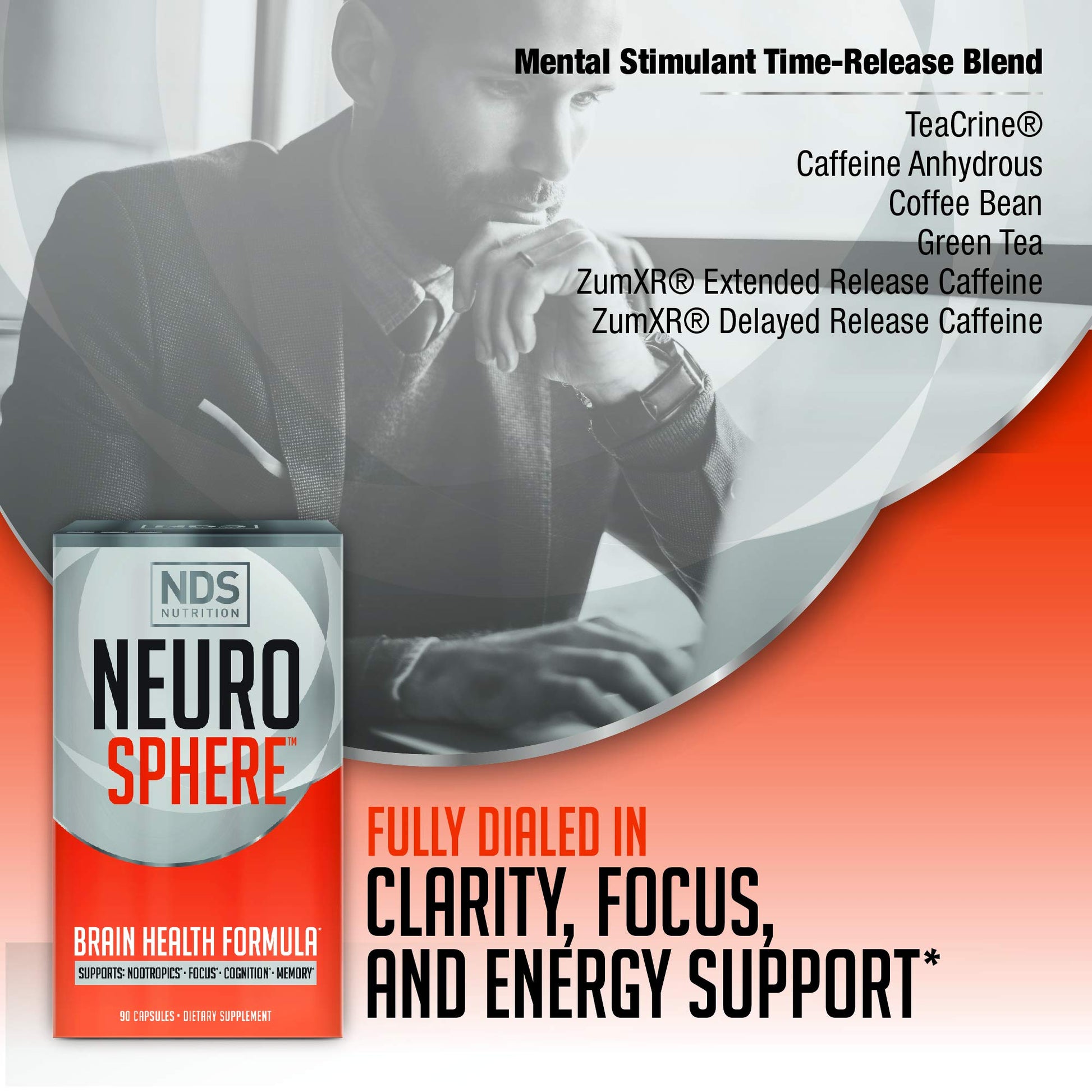 FitLife Brands Nutrition Neuro Sphere - Brain Health Formula - Nootropic, Increase Focus and Energy, Enhance Concentration, Antioxidant and Immunity Support - 90 Capsules FitLife BrandsAu supplements