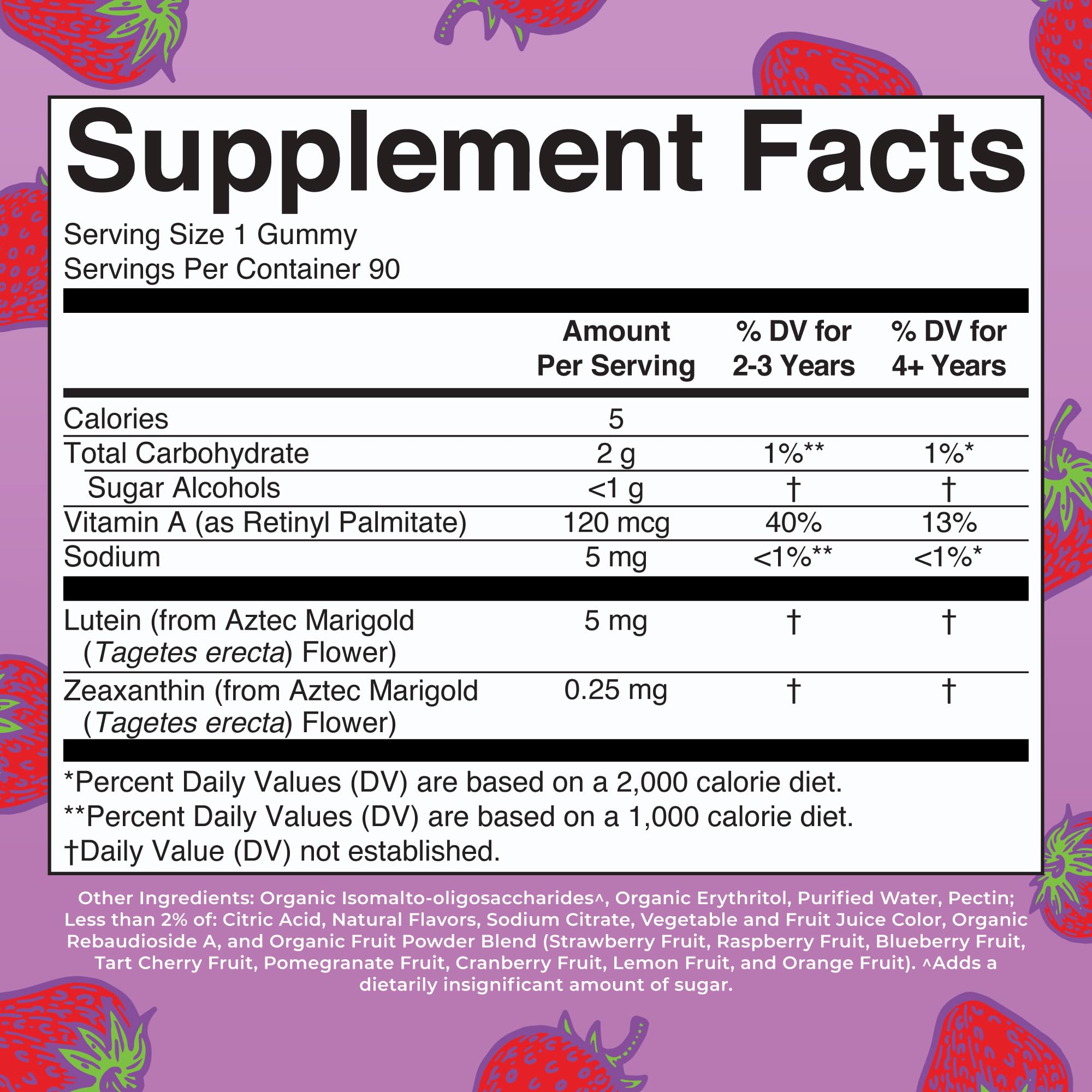 MaryRuth Organics Eye Care Gummies | Eye Health Vitamins for Adults and Kids | Lutein and Zeaxanthin Supplements | for Eyes | Vegan | Non-GMO | Gluten Free | 90 Count MARYRUTH'SUS supplements