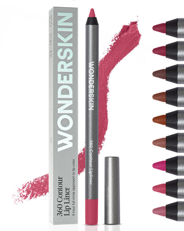 Wonderskin Lipliner Pencil - 360 Contour Lipliner, Long Lasting, Sharpenable, Waterproof and Transfer-Proof Nude Lip Liner Pencil (Rosewood) WonderskinAu supplements