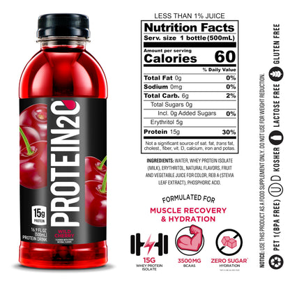 Protein2o 15g Whey Protein Isolate Infused Water, Ready To Drink, Sugar Free Protein2oUS supplements