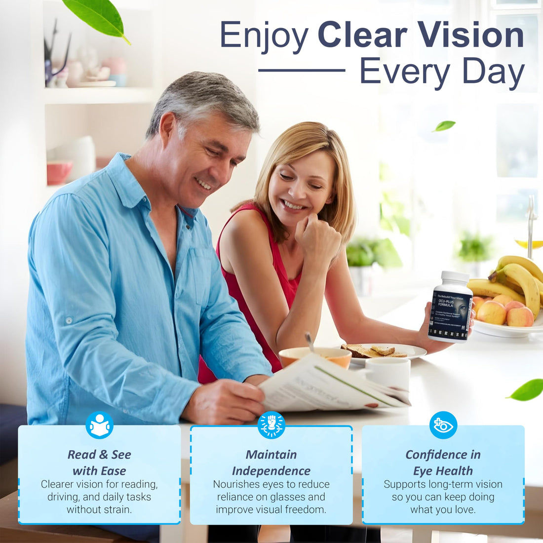 Rebuild Your Vision Ocu-Plus Formula – Eye Health Supplement with Lutein & Zeaxanthin – Supports Visual Clarity, Night Vision & Macular Health – with Bilberry, Ginkgo Biloba & NAC – 60 Capsules Rebuild Your VisionAu supplements