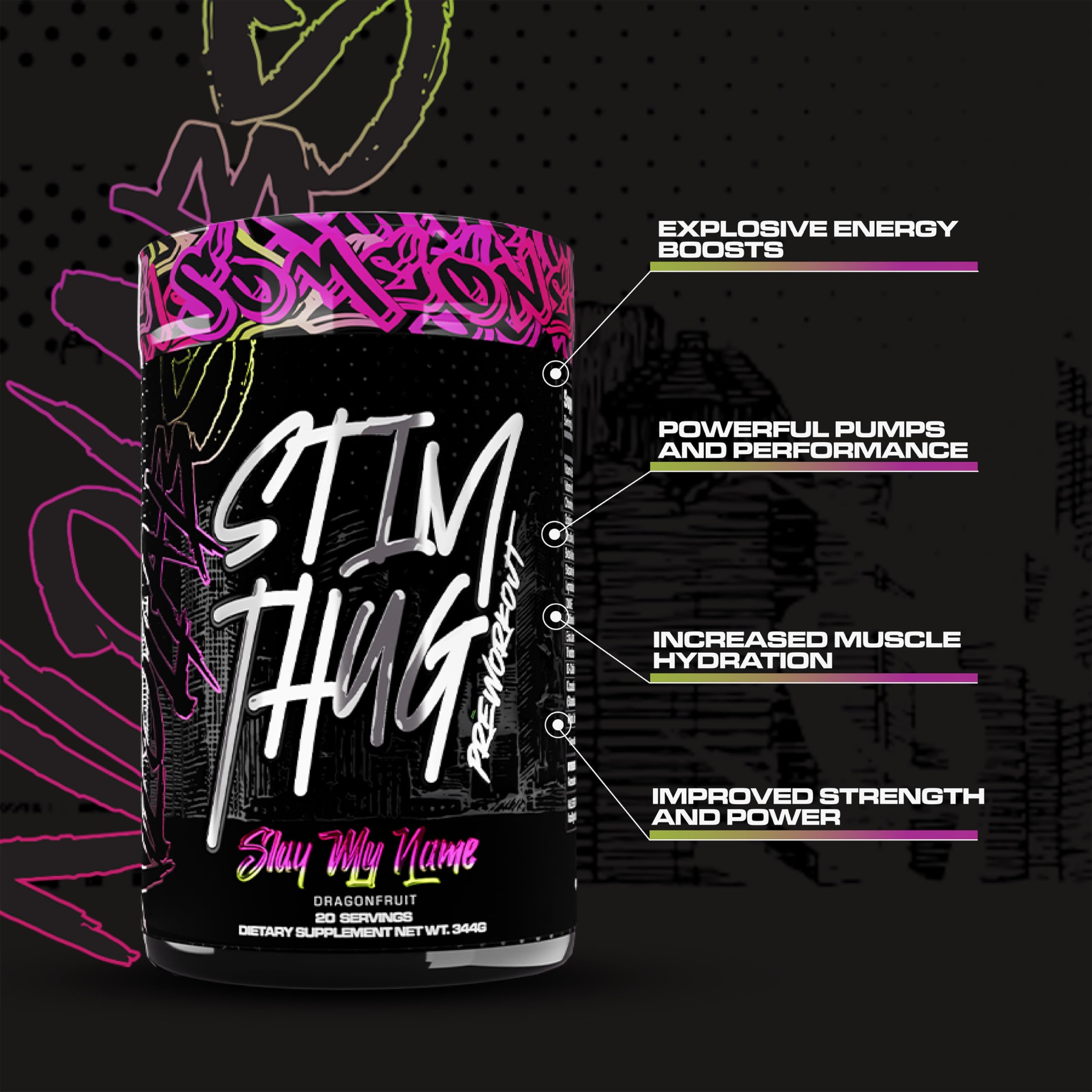 KILO LABS Pre Workout Powder | Stim Thug Preworkout for Men and Women | Hydrating KILO LABSAu supplements
