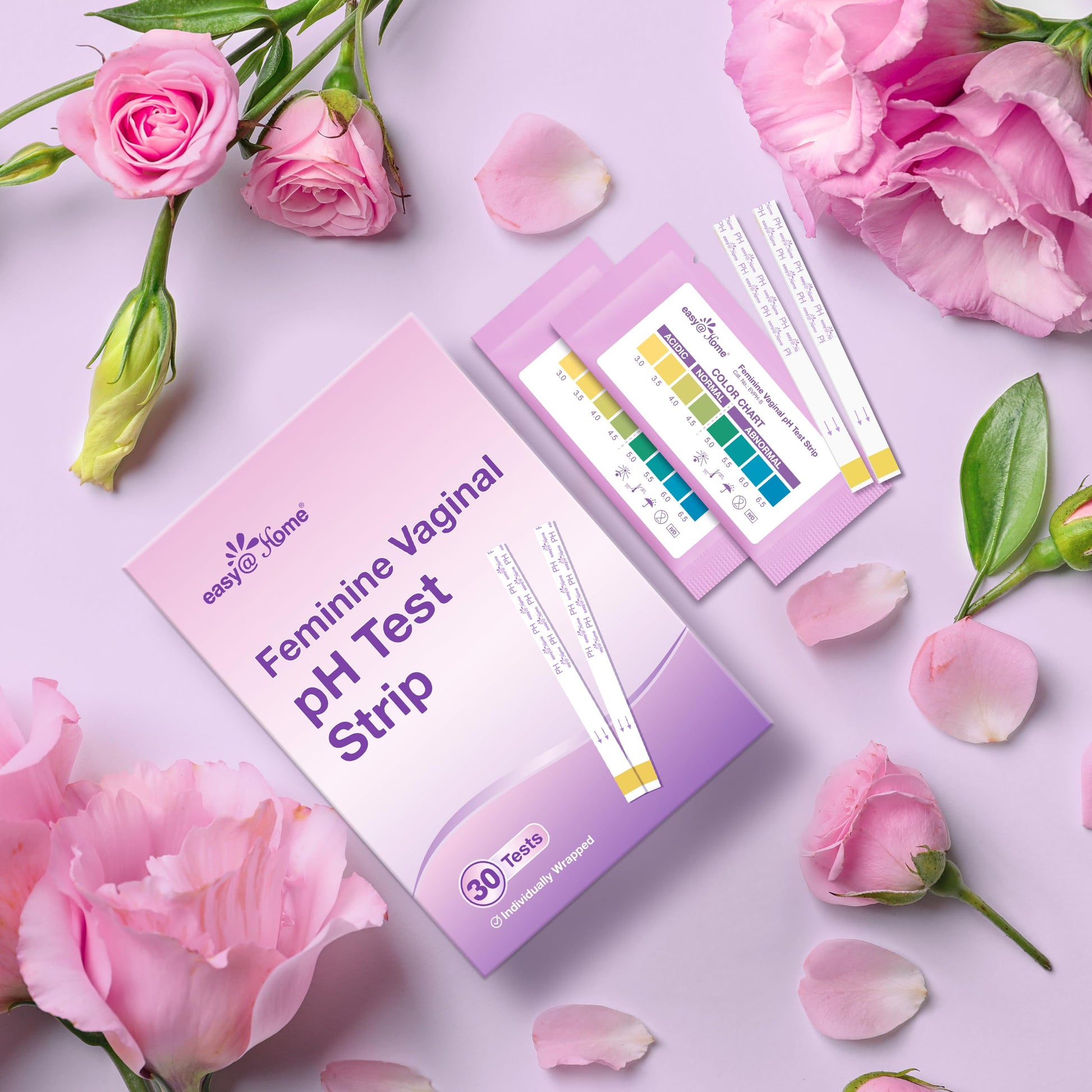 Easy@Home Vaginal pH Test -30 Strips | BV Test Kit at Home for Women | Yeast Infection Test + pH Balance Easy@HomeAu supplements