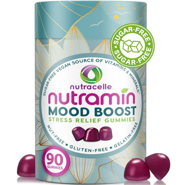 NUTRAMIN Mood Boost Multivitamin Gummy - Delicious & Yummy Anti-Stress Magnesium Ashwagandha Gummies + B Complex Vitamins for Focus and Calm NutracelleAu supplements