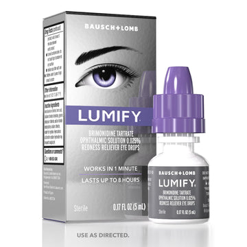 LUMIFY Eye Drops for Red Eyes, Redness Reliever for Brighter Looking Eyes, Works in 1 Minute & Lasts Up to 8 Hours, Eye Drops, 0.17 Fl Oz (5 mL) LUMIFYAu supplements
