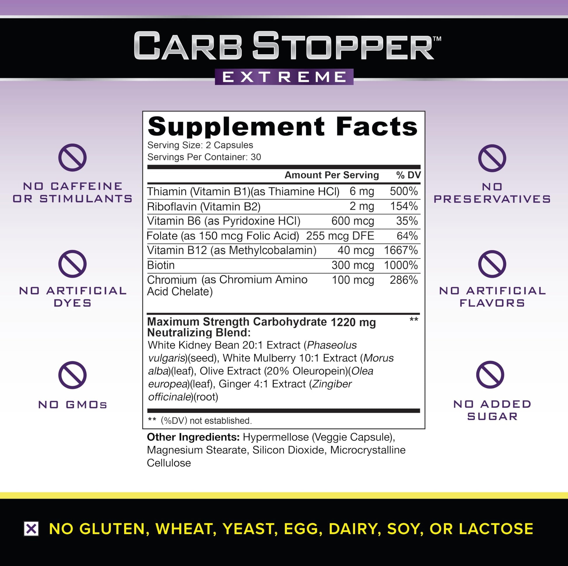 Carb Stopper Extreme (5 Bottles Maximum Strength, Natural Carbohydrate and Starch Carb Stopper ExtremeUS supplements