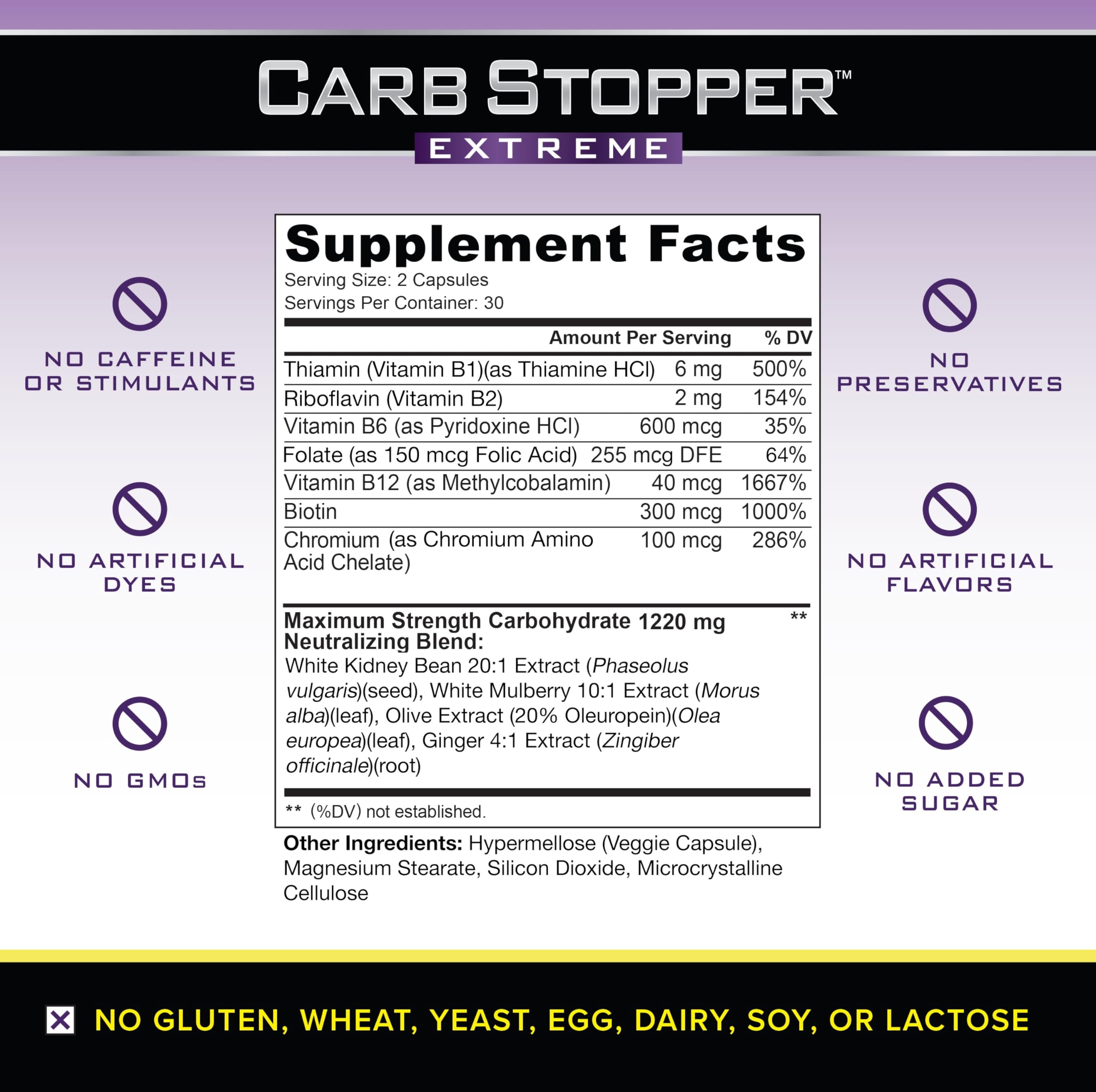 Carb Stopper Extreme (5 Bottles Maximum Strength, Natural Carbohydrate and Starch Carb Stopper ExtremeUS supplements