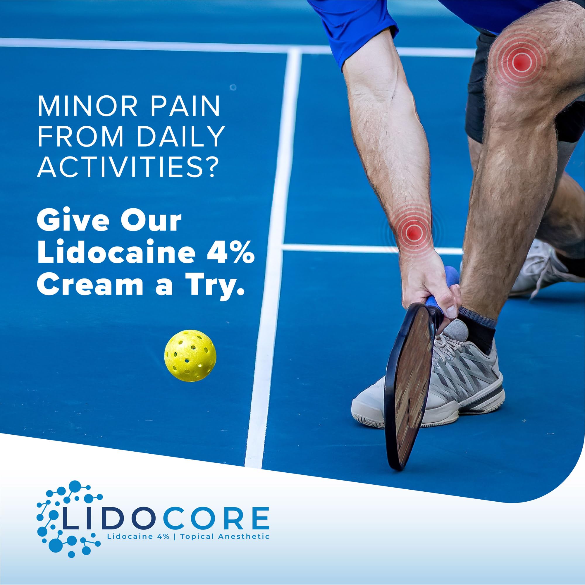 Lidocore Pain Relief Cream with 4% Lidocaine | Maximum Strength OTC | Safe & Compliant formula | Minor cuts, scrapes, insect bites, cold sores | Non-Greasy, Odor-free, Fragrance-Free | 2.7 oz (76.5 g) LidocoreAu supplements
