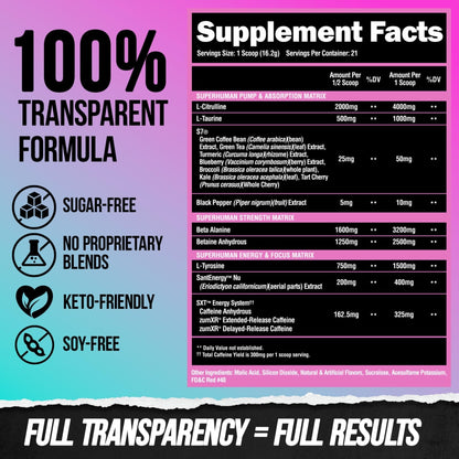 ALPHA LION Superhuman Pre Workout Powder & Post Workout Recovery Bundle, Sustained ALPHA LIONUS supplements