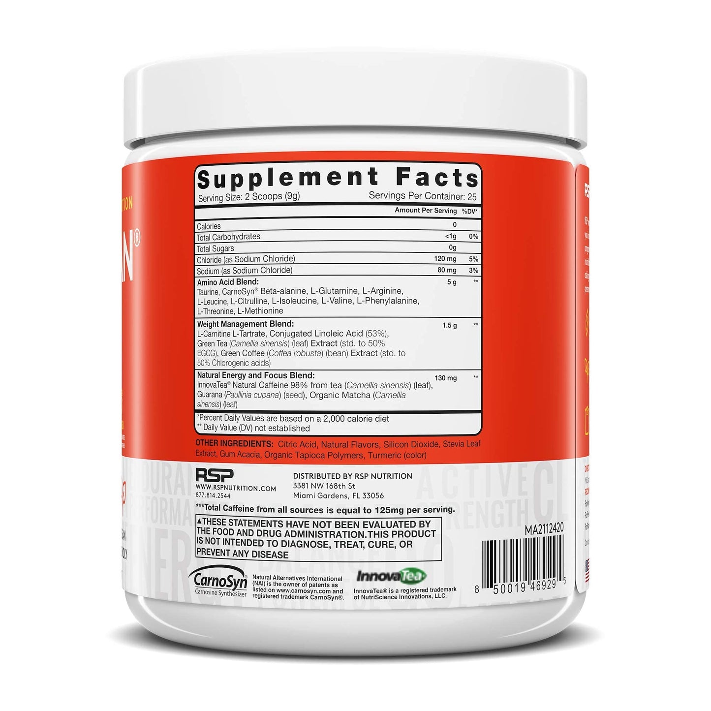 RSP NUTRITION Vegan AminoLean Pre Workout Energy (Mango 25 Servings) with AminoLean RSP NUTRITIONUS supplements
