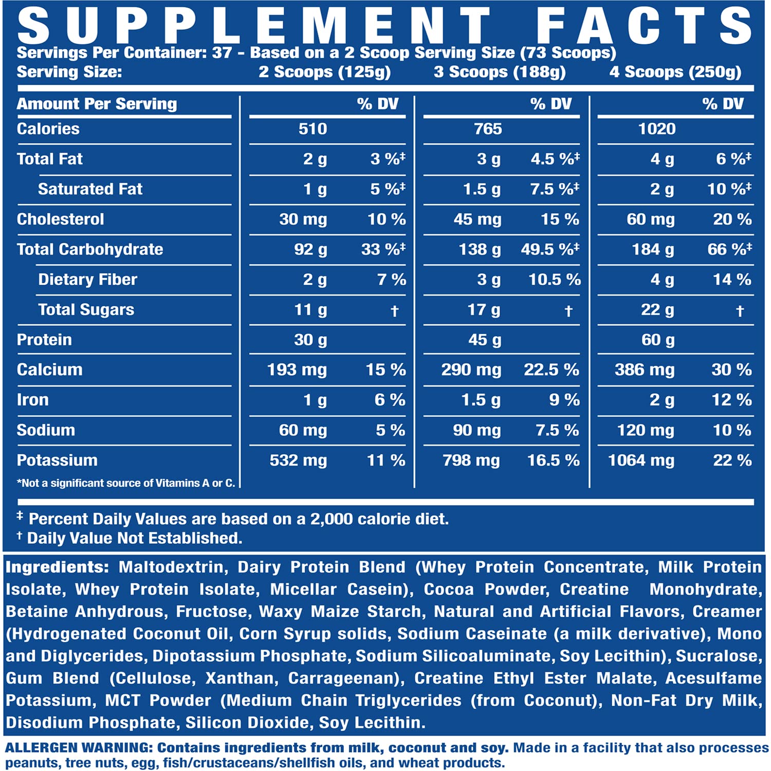 Ronnie Coleman Signature Series King Mass XL Mass Gainer Protein Powder, Muscle Ronnie Coleman Signature SeriesUS supplements
