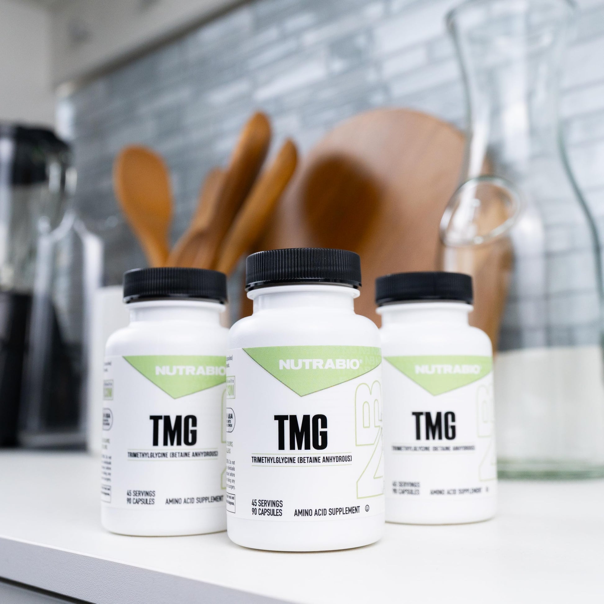 NutraBio TMG Supplements Betaine Anhydrous 500mg Capsules, Trimethylglycine Homocysteine Support NutraBioAu supplements