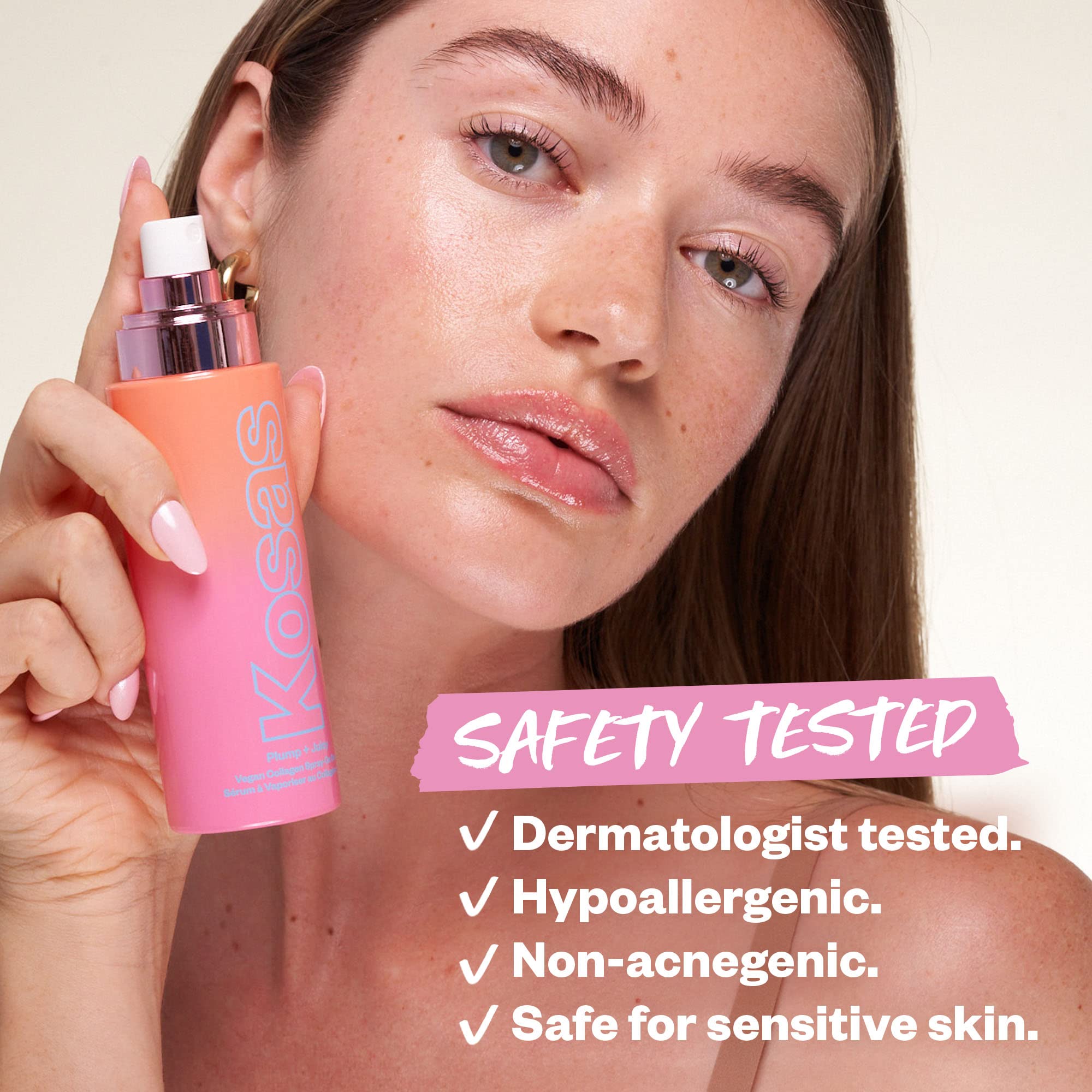 Kosas Plump and Juicy Vegan Collagen Spray - On Serum, Made in USA - Visibly Firms, Soothes, and Hydrates the Skin - 3.38 Oz KosasAu supplements