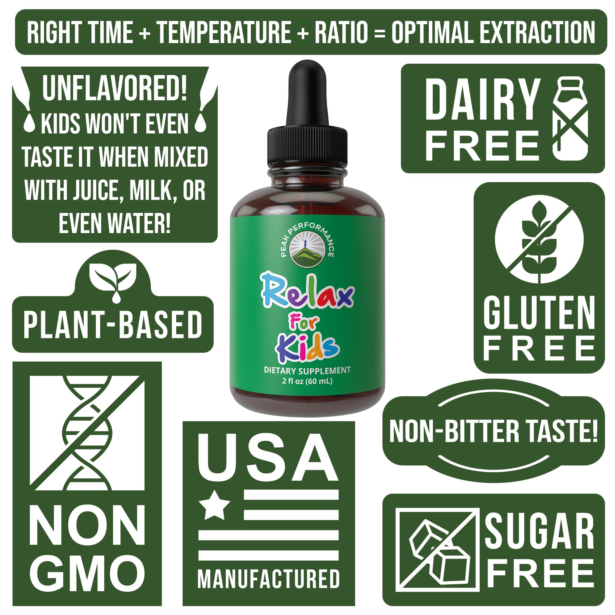 Kids Calm Liquid Drops. Aid for Relaxation, Calming, Optimal Sleep With Chamomile, Magnesium. No Bitter Taste. Kids Won't Know They're Taking It. Sugar Free 9-in-1 Vegan Supplement. Non-Habit Forming Peak PerformanceAu supplements
