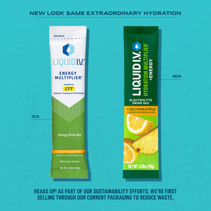 Liquid I.V.® Hydration Multiplier +Energy | Blackberry-Peach | Electrolyte Powder Drink Mix | 1 Pack (14 Servings) Liquid I.V.US supplements
