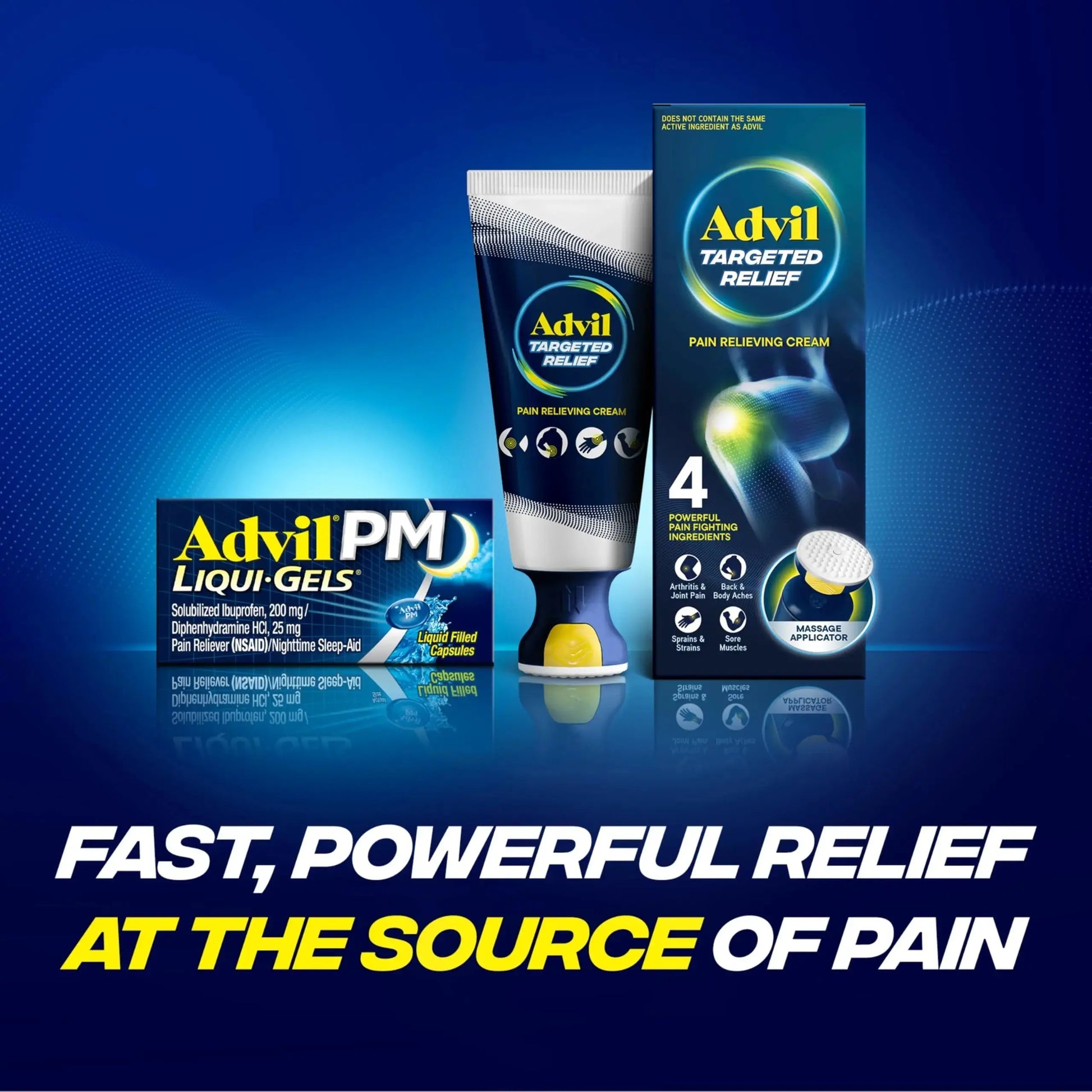 Advil PM Liqui-Gels Pain Reliever and Nighttime Sleep Aid, Pain Medicine with Ibuprofen for Pain Relief and Diphenhydramine HCL for a Sleep Aid - 40 Liquid Filled Capsules - Back to College AdvilAu supplements