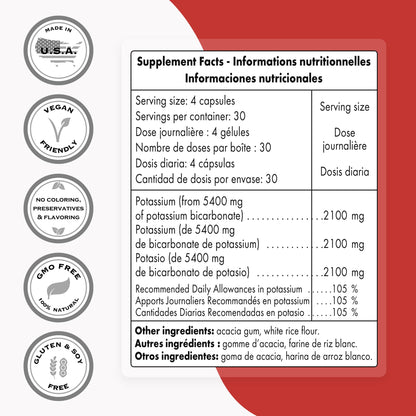 Supersmart - Potassium Bicarbonate 5400mg per Day (High Dose) - Electrolyte Mineral SupersmartUS supplements