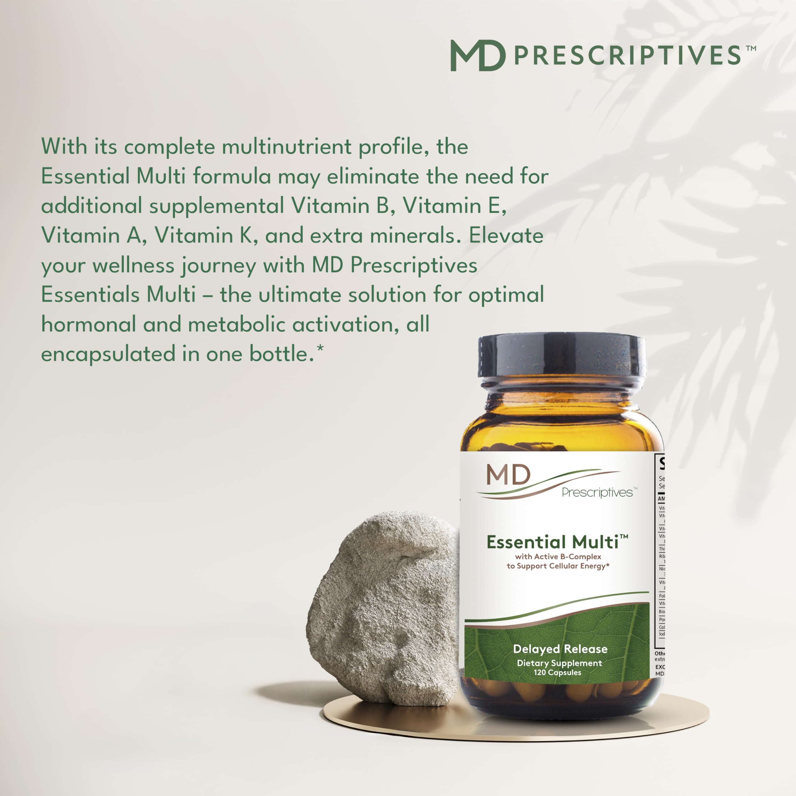 MD Prescriptives - Essential Multi (Delayed Release) - Multivitamin Mineral Complex Supplement for Enhanced Hormone Support - 120 Capsules MD PrescriptivesAu supplements