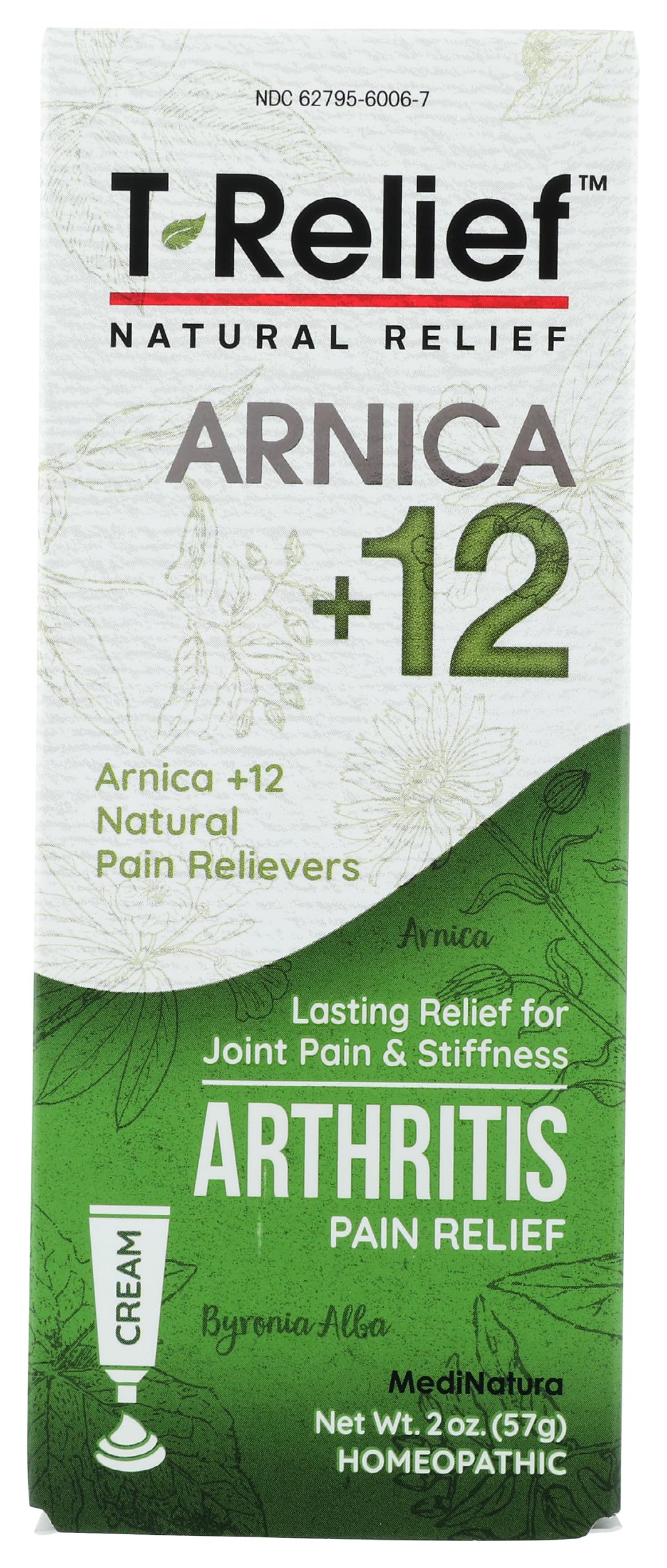 T-Relief Extra Strength Arthritis Cream Arnica +12 Pain Relieving Natural Medicines Help Soothe Soreness Stiffness Aches & Pains in Joints Naturally - 3 oz MediNaturaAu supplements