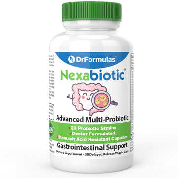 DrFormulas Nexabiotic 23 Multi Probiotic for Women and Men - Dr. formulated with Lactobacillus Acidophilus, Bifidobacterium Infantis, Saccharomyces Boulardii, 17.25 Billion CFUs DrFormulasAu supplements