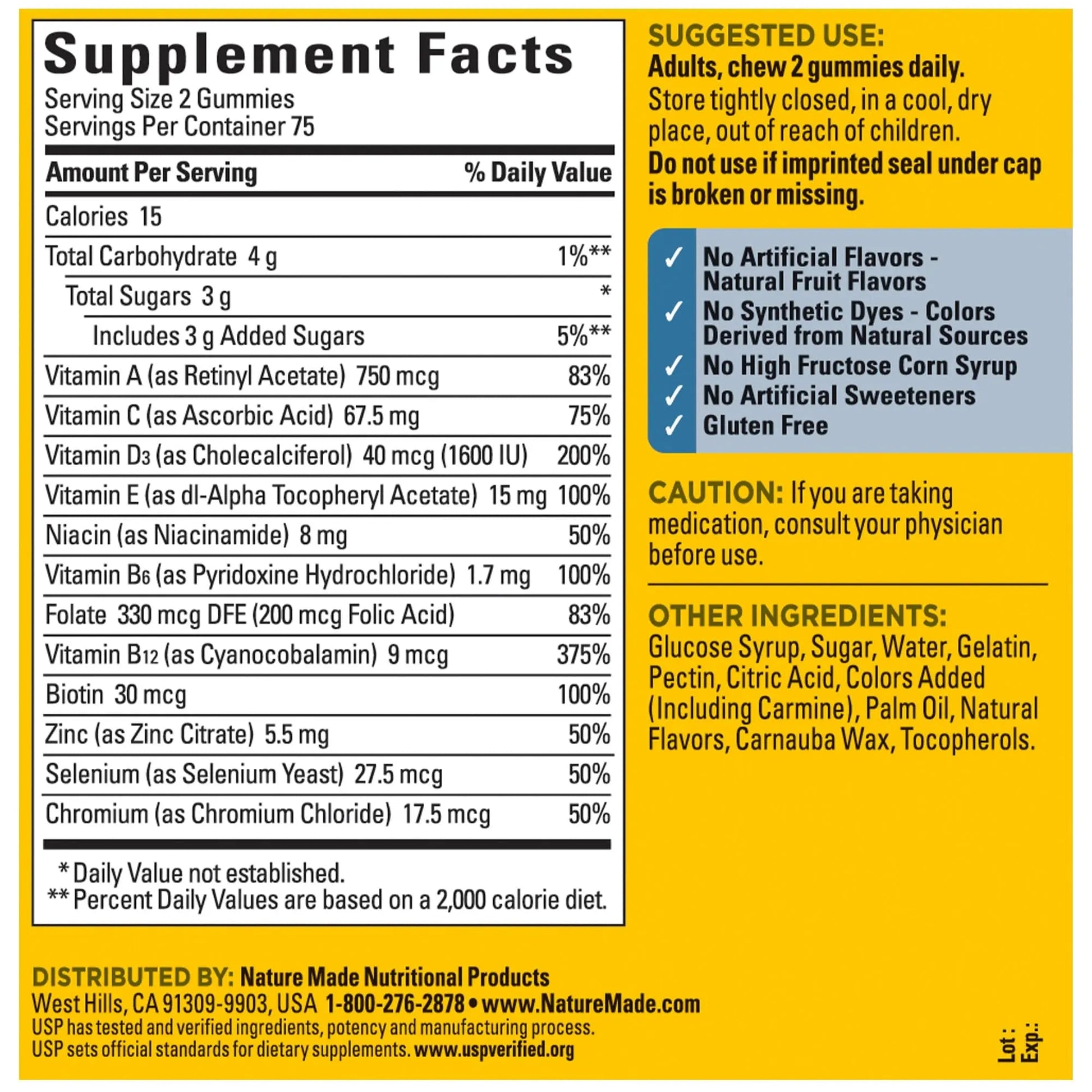Nature Made Multivitamin Gummies Combo Pack for Him & Her, Tasty Men & Womens Multivitamin with Vitamin C, Vitamin D3, B Vitamins Nature MadeAu supplements