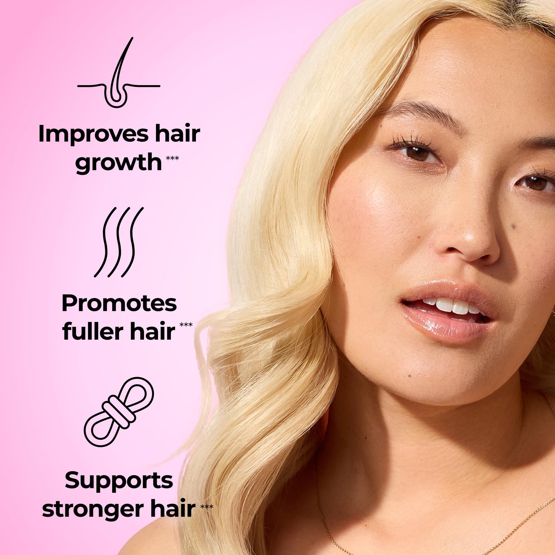 HUM Hair Strong Daily Hair Growth Gummies with Biotin, Zinc, Vitamin B12 to Support Growth, Folic Acid & Vitamin B12 Gummy Vitamins for Healthy Hair Support for Women and Men, 60 Gummies HUMAu supplements