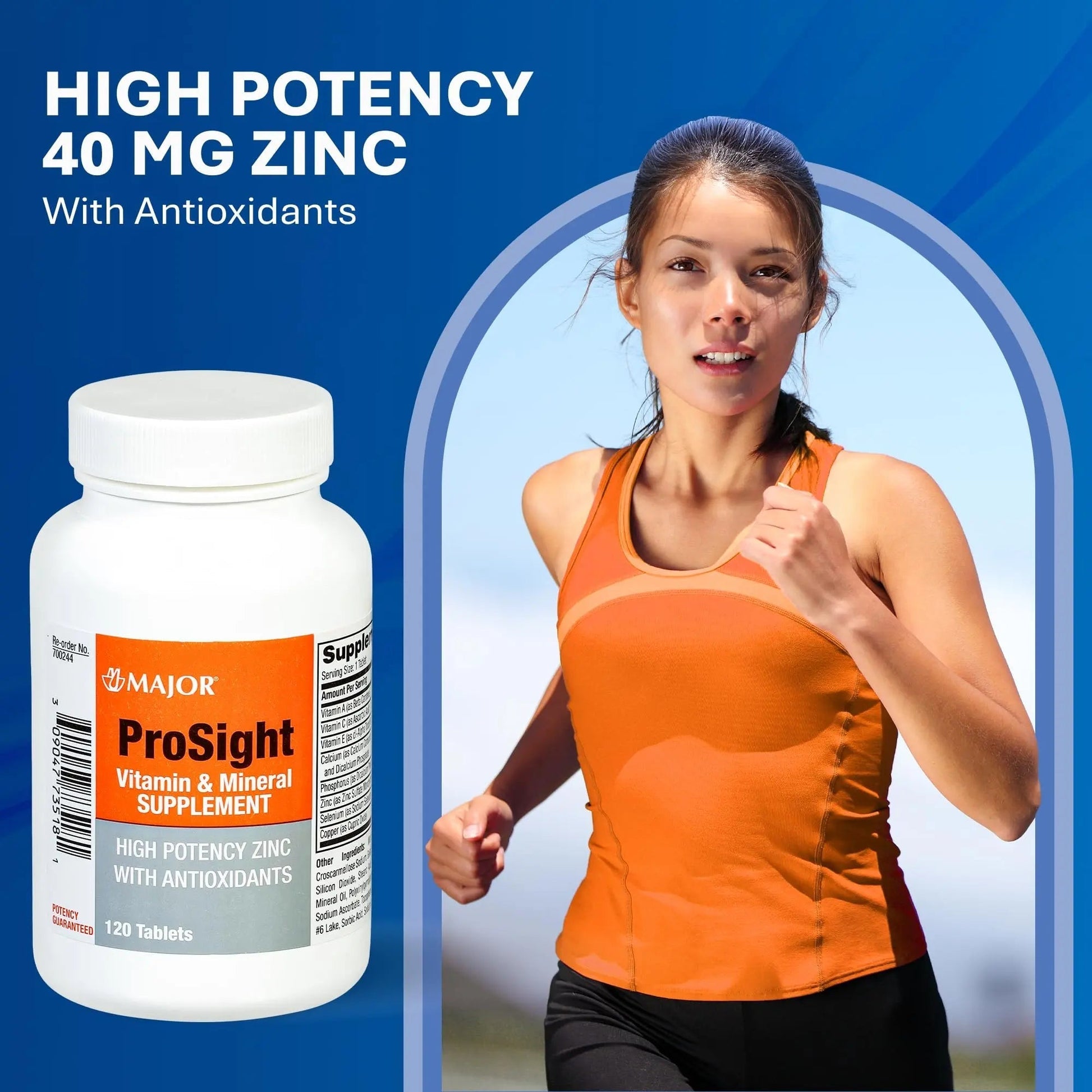 MAJOR ProSight Vitamin and Mineral Supplement - Daily Multivitamin for Women and Men with High Potency Zinc MAJORAu supplements