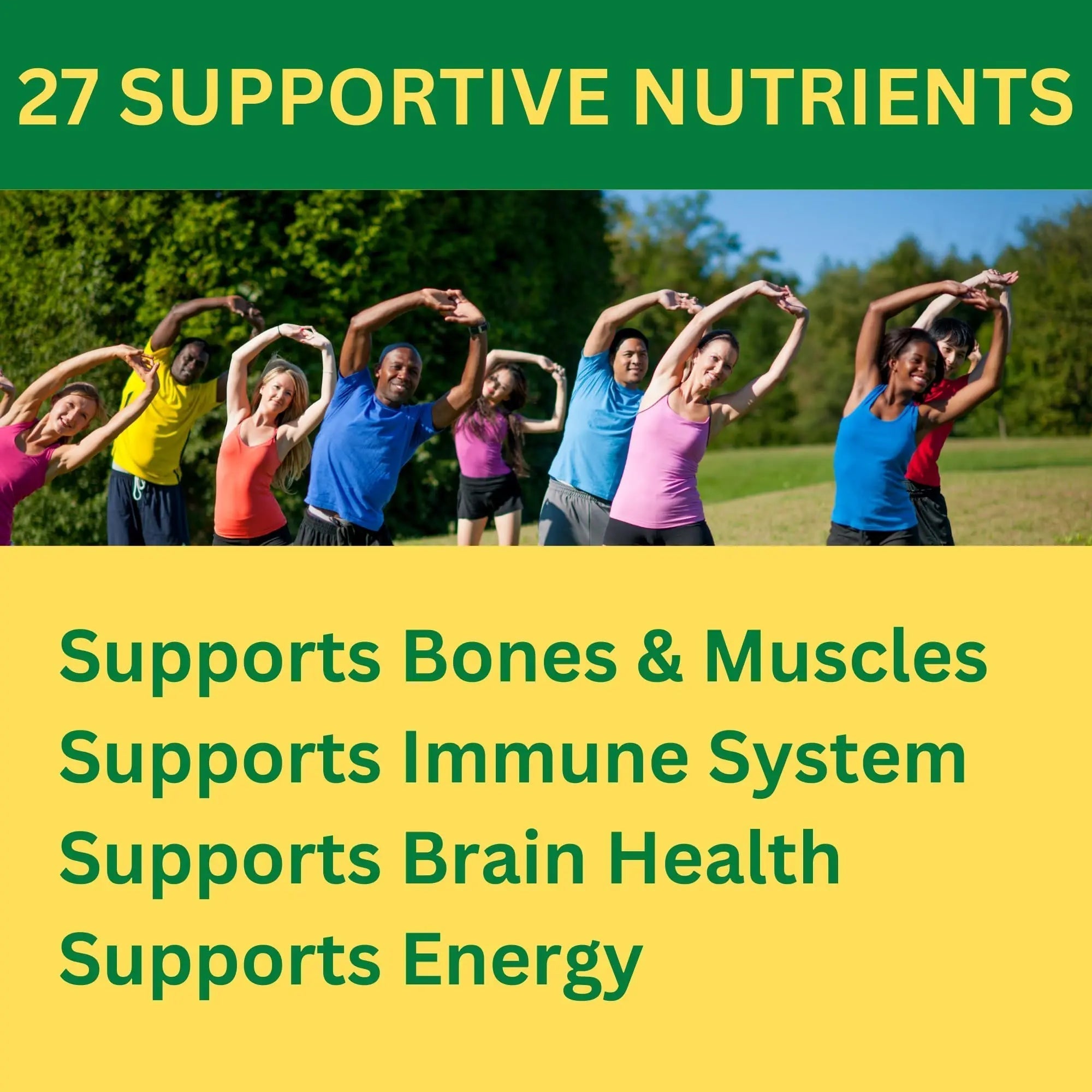 Greenfield Nutritions Halal Multivitamins for Women and Men - 60 Gelatin Free Multivitamin Tablets with 27+ Vitamin Minerals, A, B12, C, D3, Iron and Zinc GREEN FIELD NUTRITIONSAu supplements
