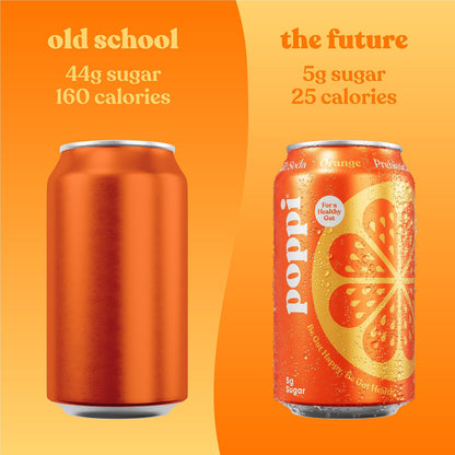 POPPI Sparkling Prebiotic Soda, Beverages w/Apple Cider Vinegar, Seltzer Water & Juice poppiUS supplements
